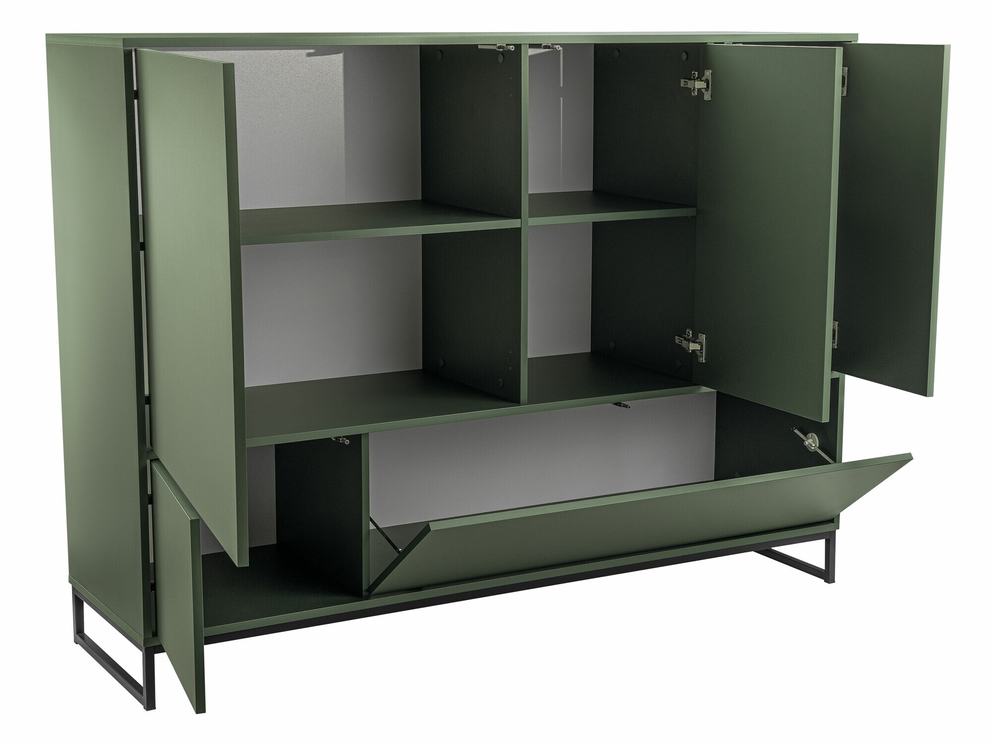 Hálószoba garnitúra Calcalo 110 (Zöld)