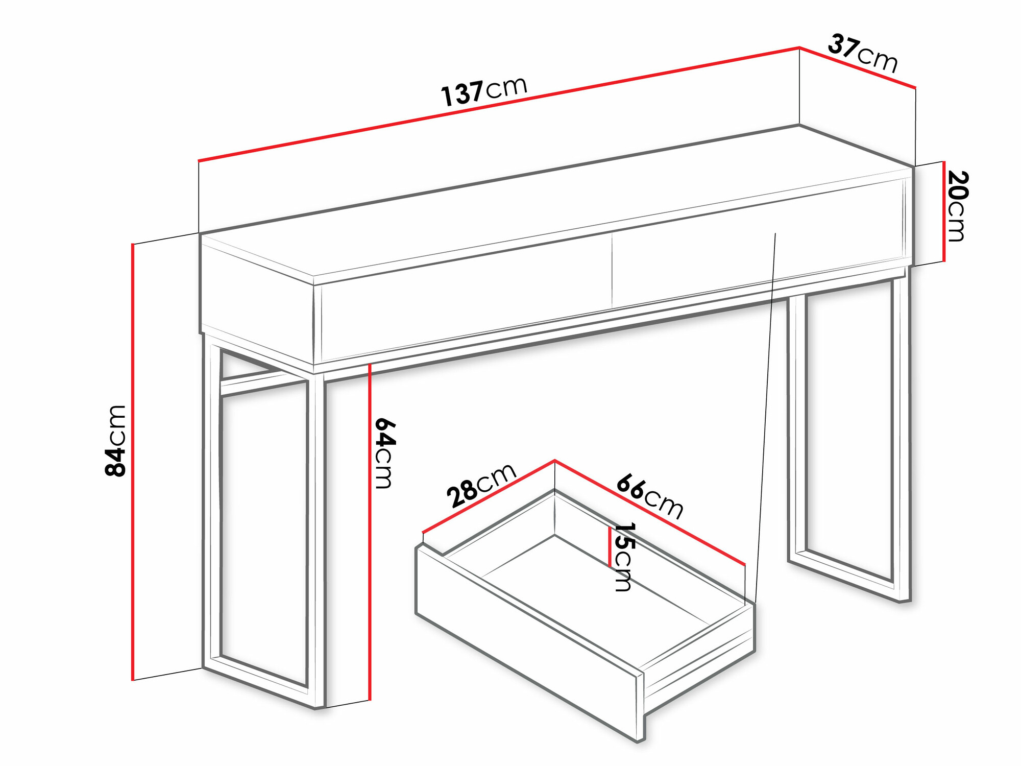 Konzolasztal Calcalo 103 (Bézs)