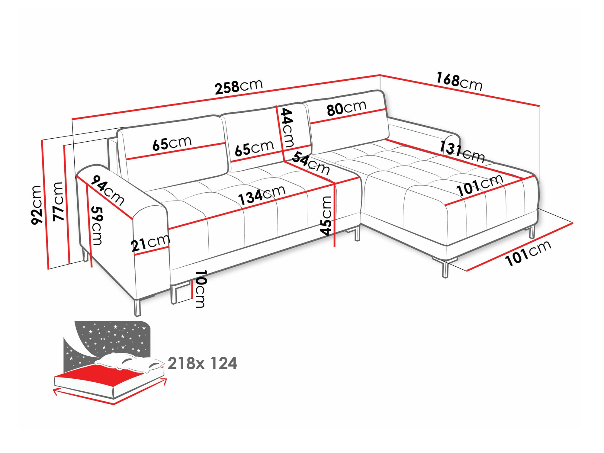 Sarokkanapé Stonecrest 100 (Velo 621)