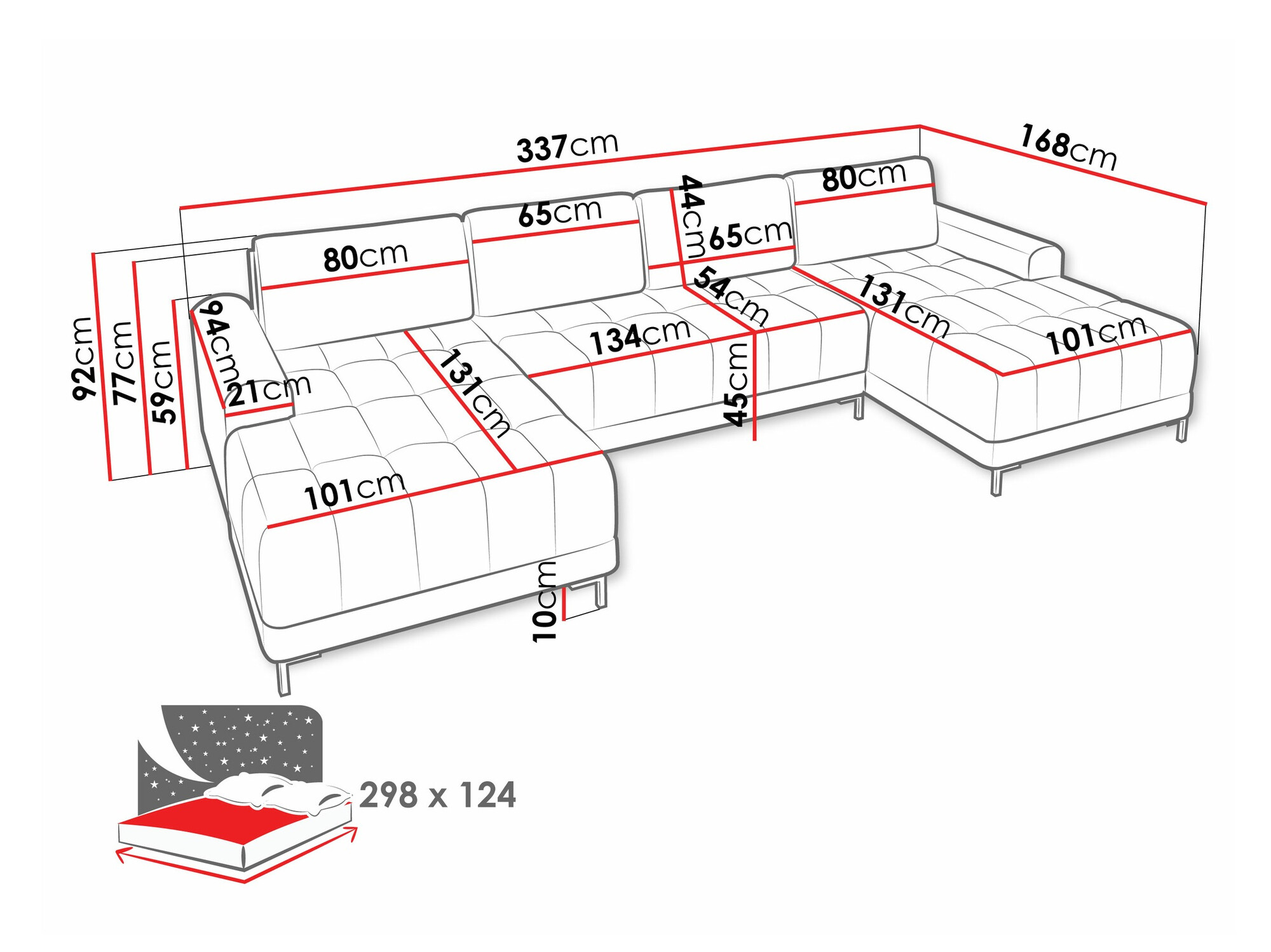Sarokkanapé Stonecrest 101 (Velo 621)