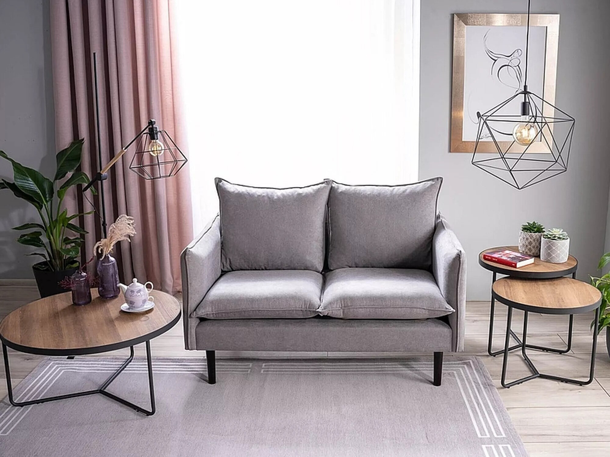 Dohányzóasztal szett Detroit 570 (Dió)