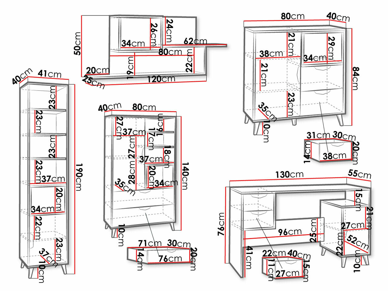 Gyerekszoba garnitúra Domvera 118