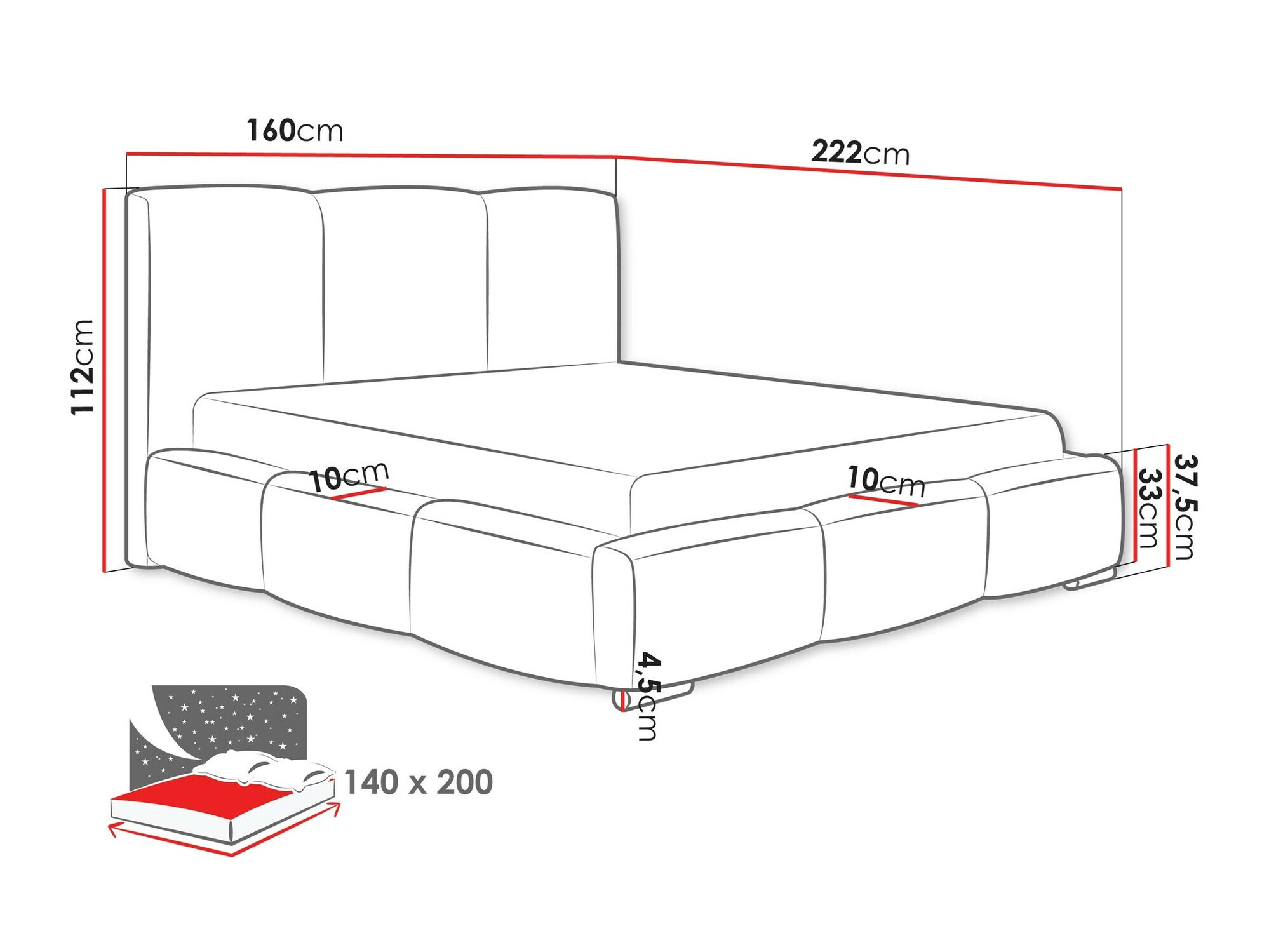 Ágy Comfivo 383 (Kronos 46)