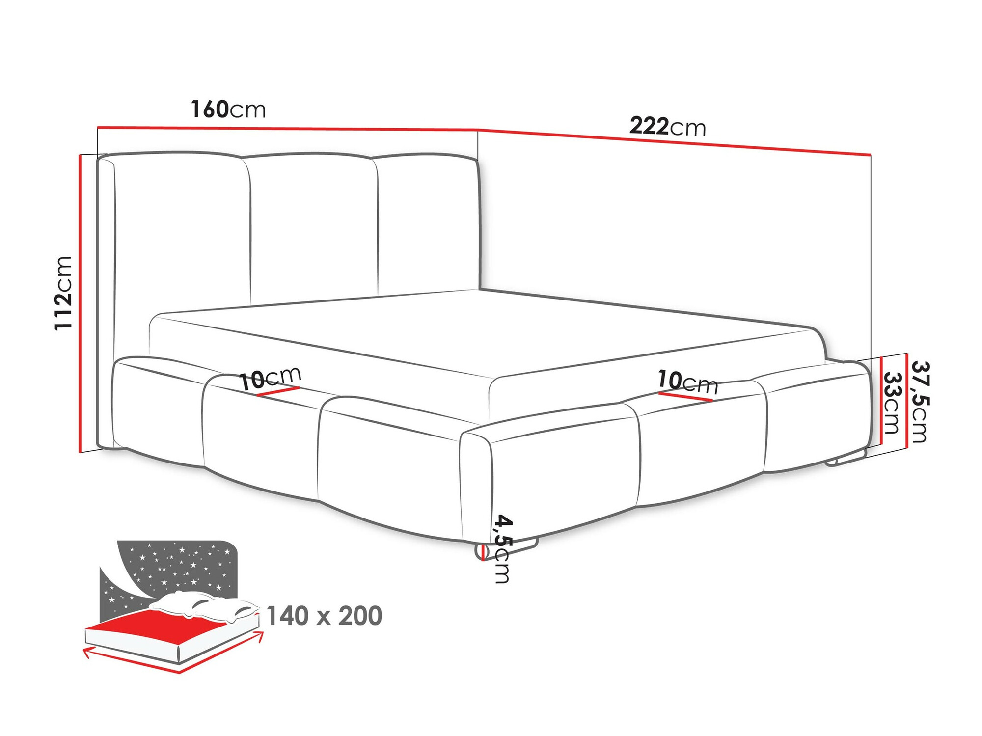 Ágy Comfivo Fabrica (Kronos 19)