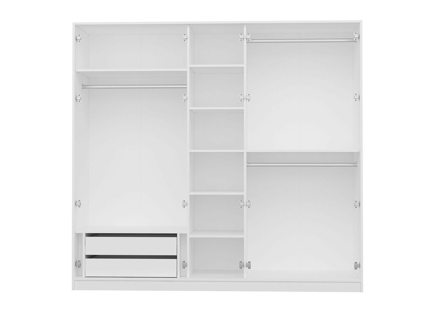 Gardróbszekrény Kailua 2255 (Fehér)