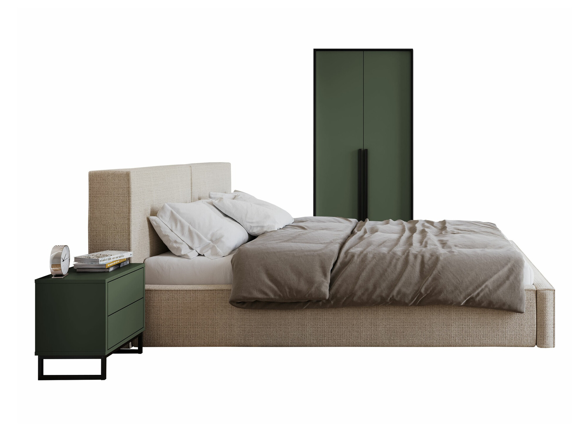 Hálószoba garnitúra Calcalo 111 (Zöld)
