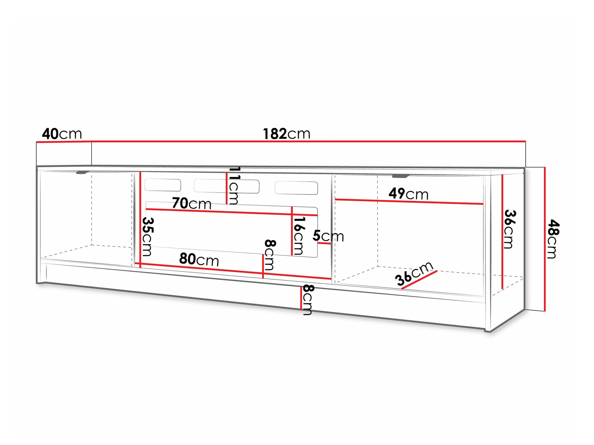 TV-állvány Comfivo Larmire 109 (Bézs)
