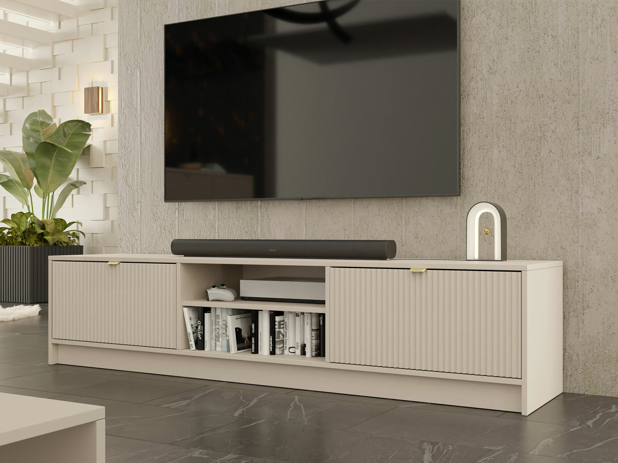 TV-állvány Comfivo Papilio I (Bézs)