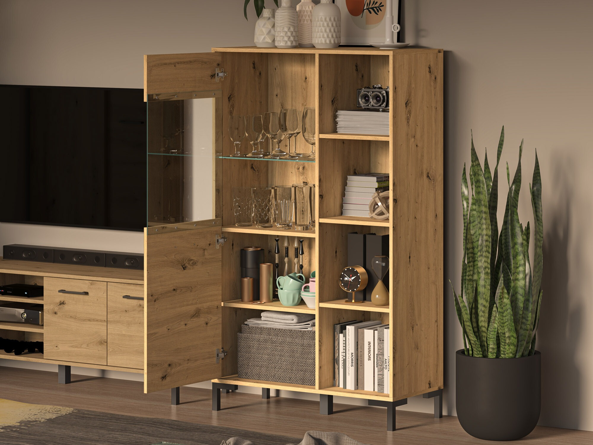 Könyvespolc Larnolo 116