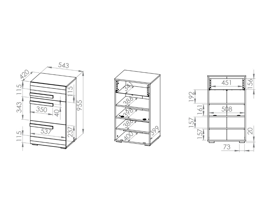 Cipőtároló Alcala 117