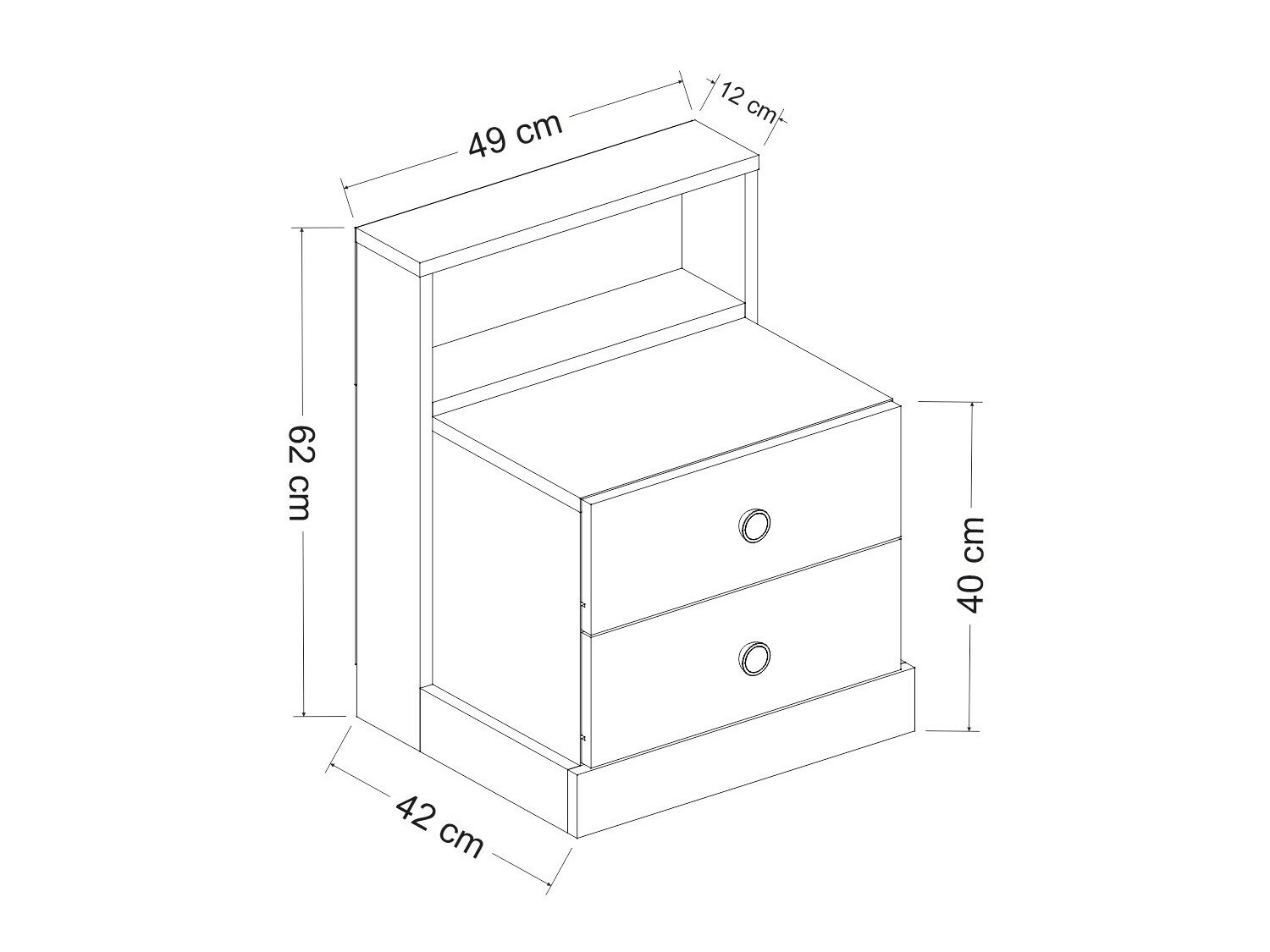 Éjjeliszekrény Marelbe 104