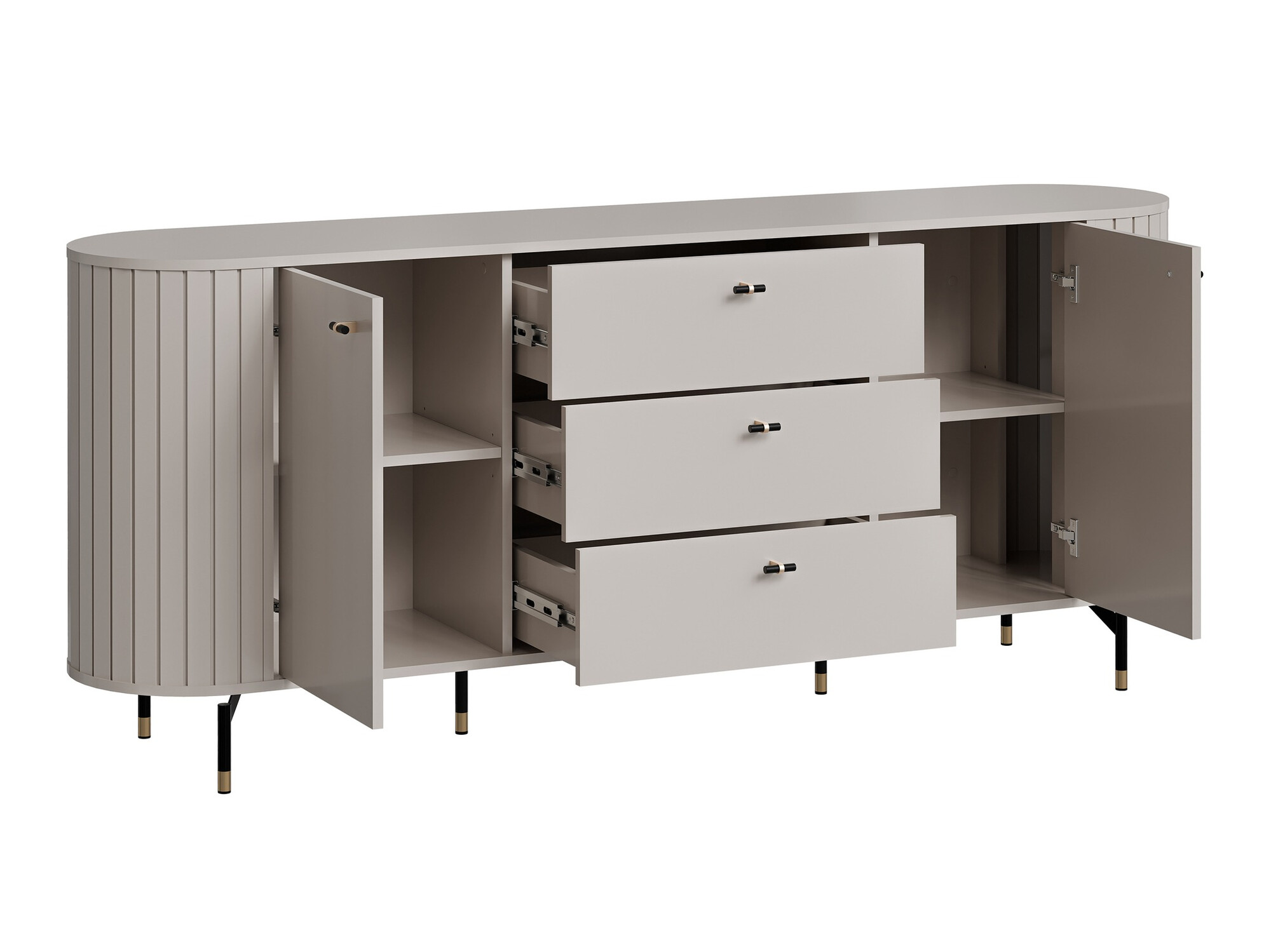 Komód Novmono 103 (Fekete)