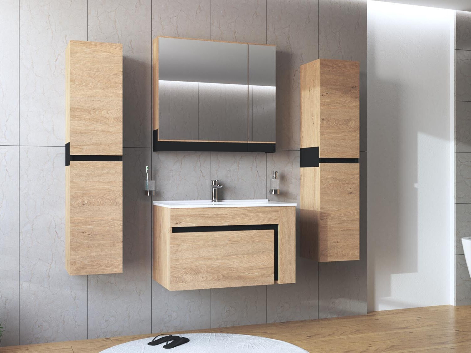 Fürdőszoba tükörszekrény Fenetra 104