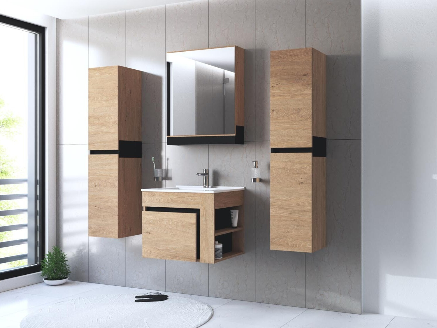 Fürdőszobai garnitúra Fenetra 106