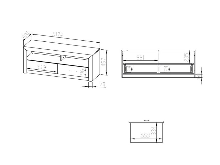 TV-állvány Madison 115
