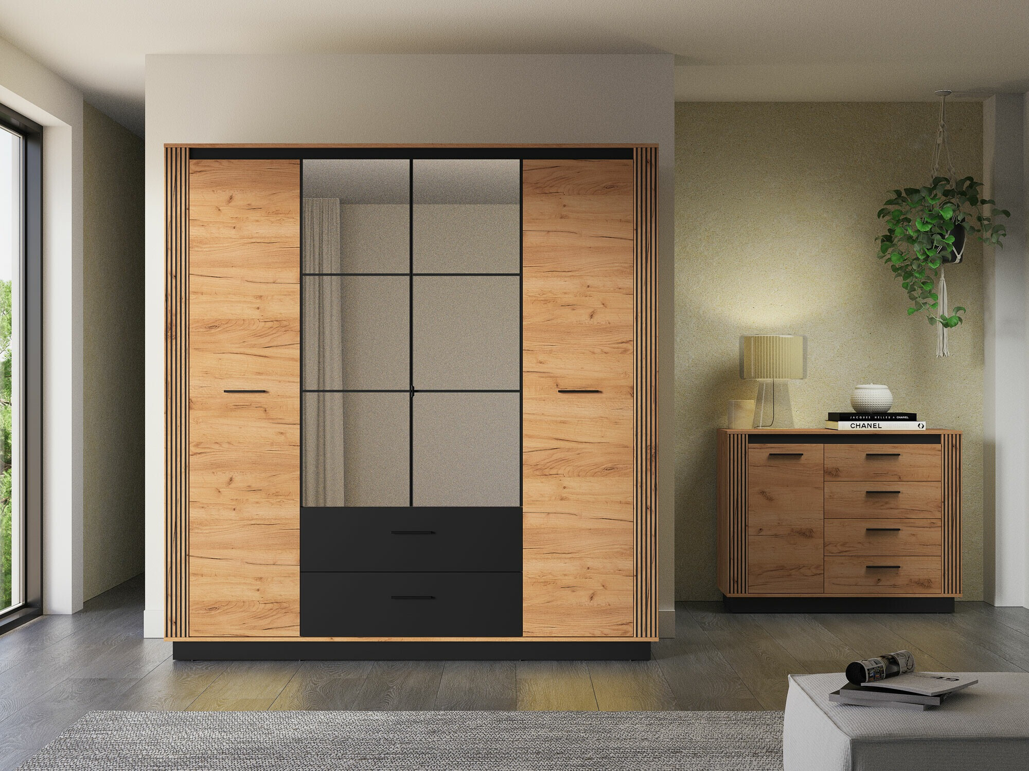 Gardróbszekrény Livluo 100