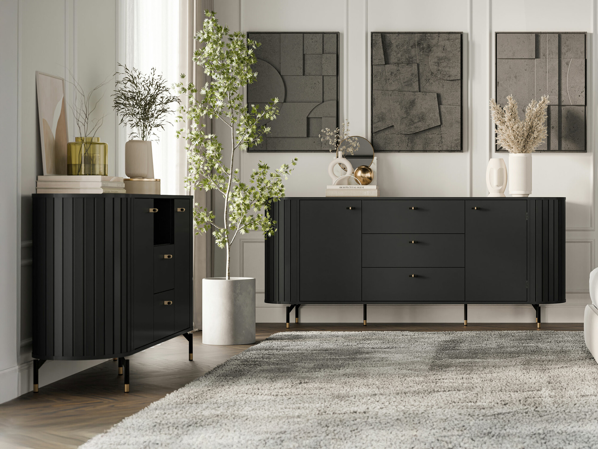 Nappali szett Novmono 110 (Fekete)