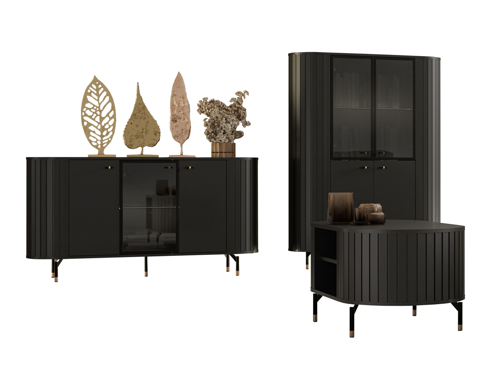 Nappali szett Novmono 111 (Fekete)