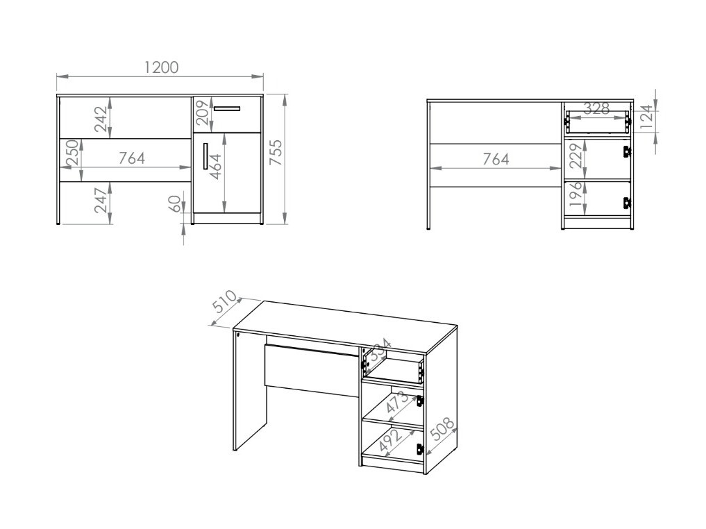 Íróasztal Nucavu 106