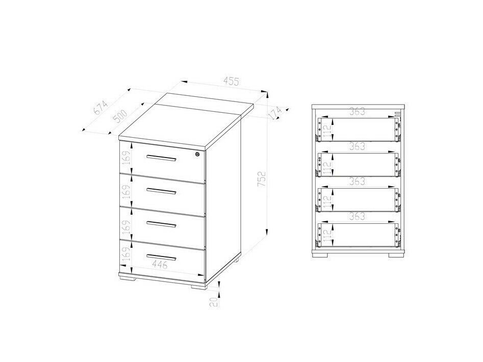 Görgős konténer Tolbelo 119