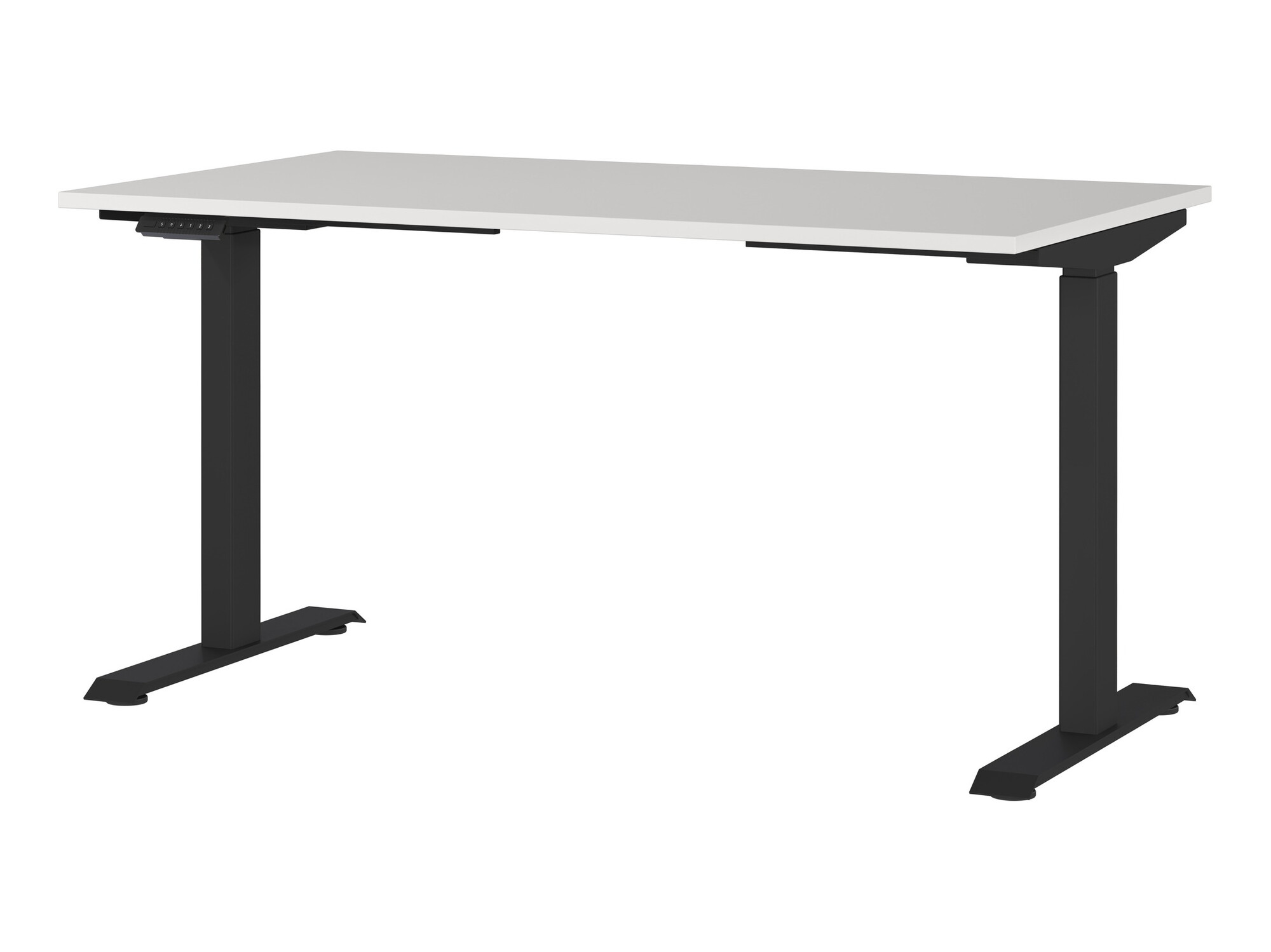 Állítható magasságú íróasztal Eliromo 117 (Világosszürke + Fekete)