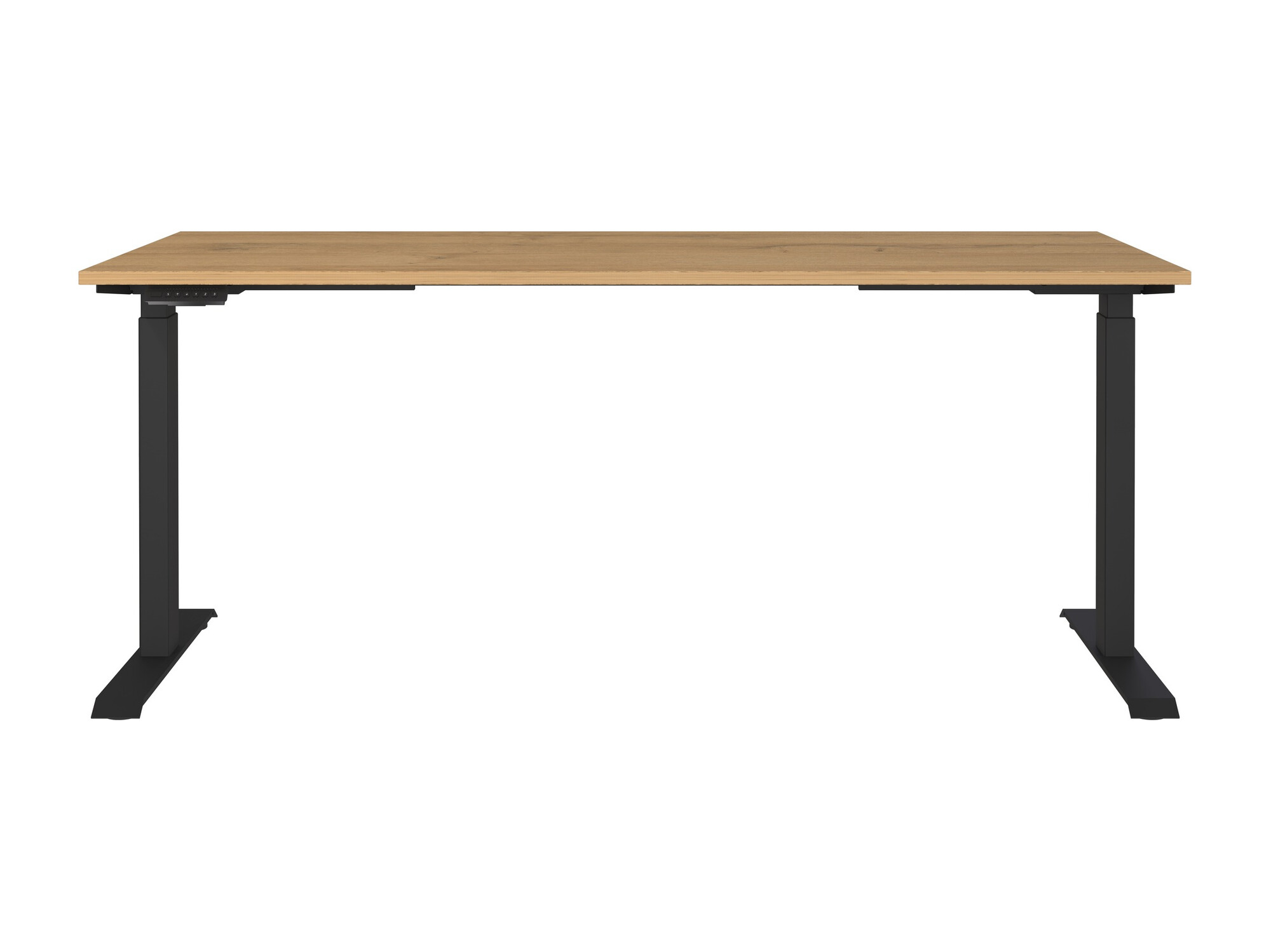 Állítható magasságú íróasztal Eliromo 120 (Grandson tölgy + Fekete)