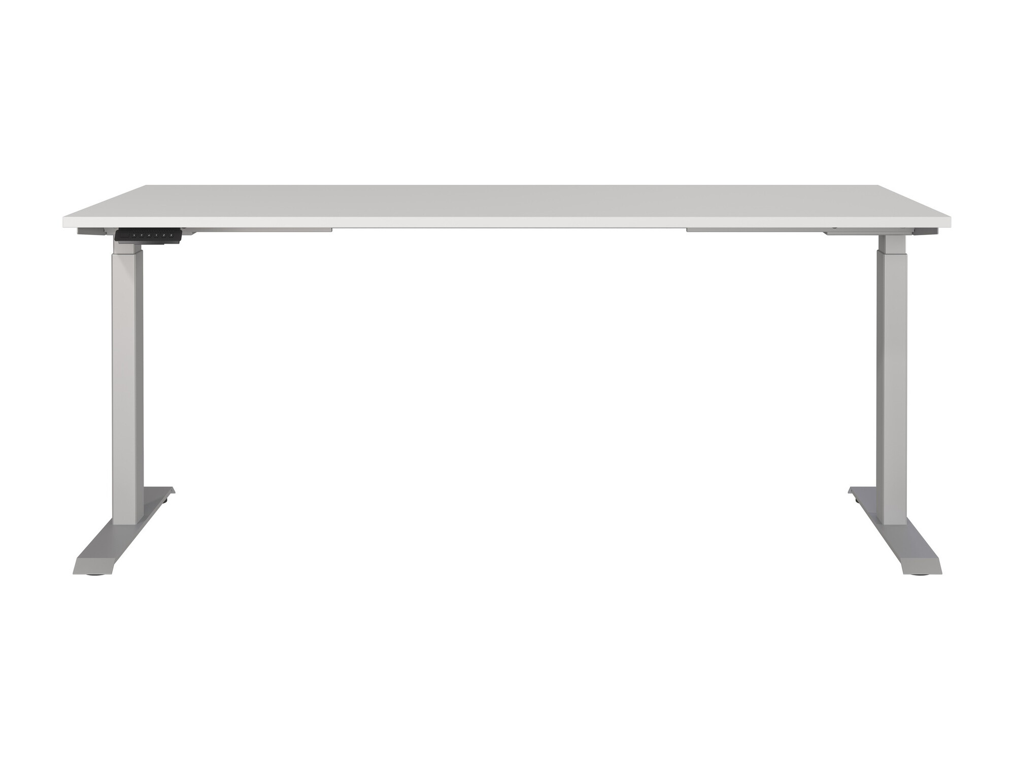 Állítható magasságú íróasztal Eliromo 120 (Világosszürke + Ezüst)