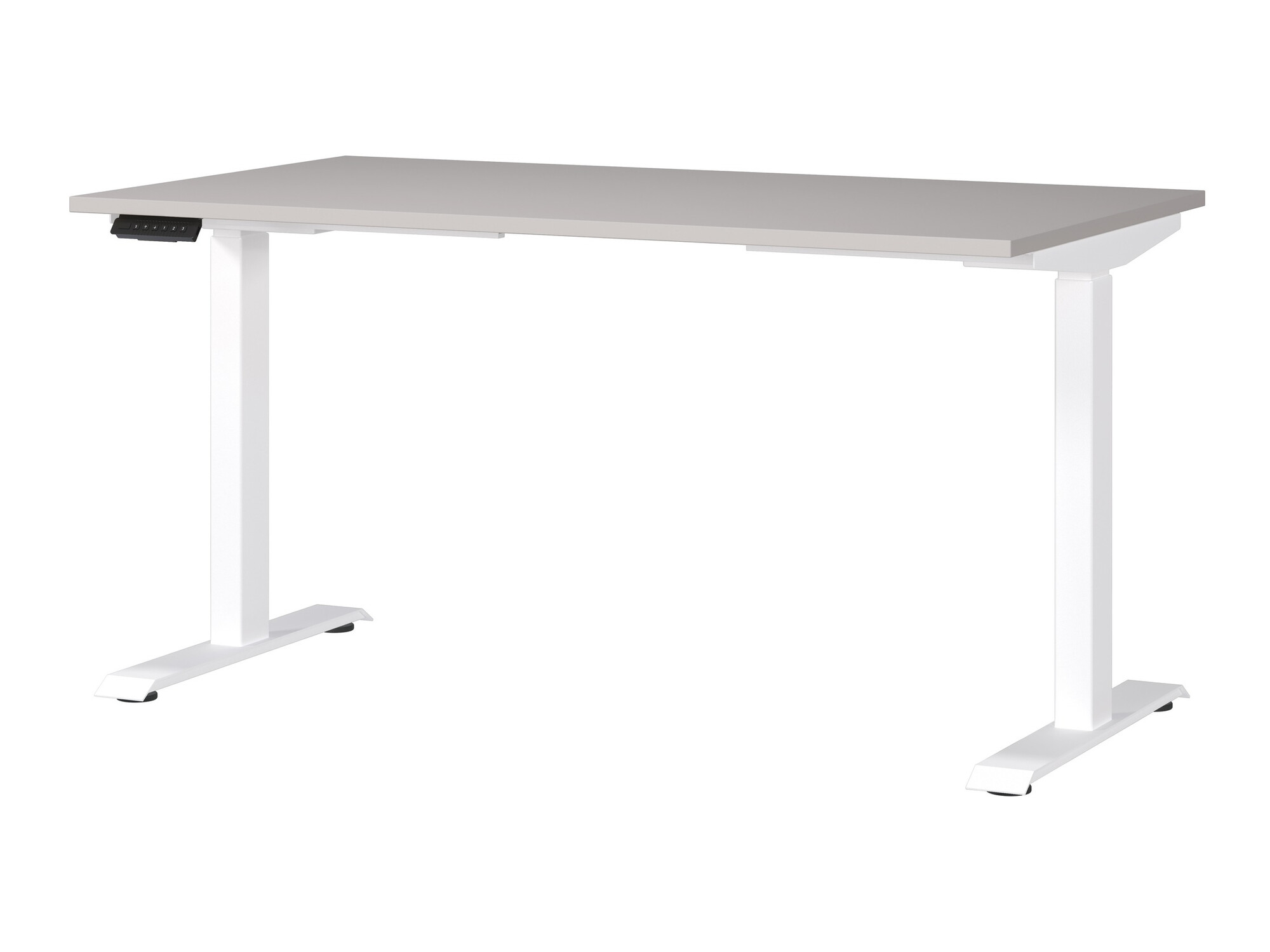 Állítható magasságú íróasztal Sacramento 415 (Casmere + Fehér)