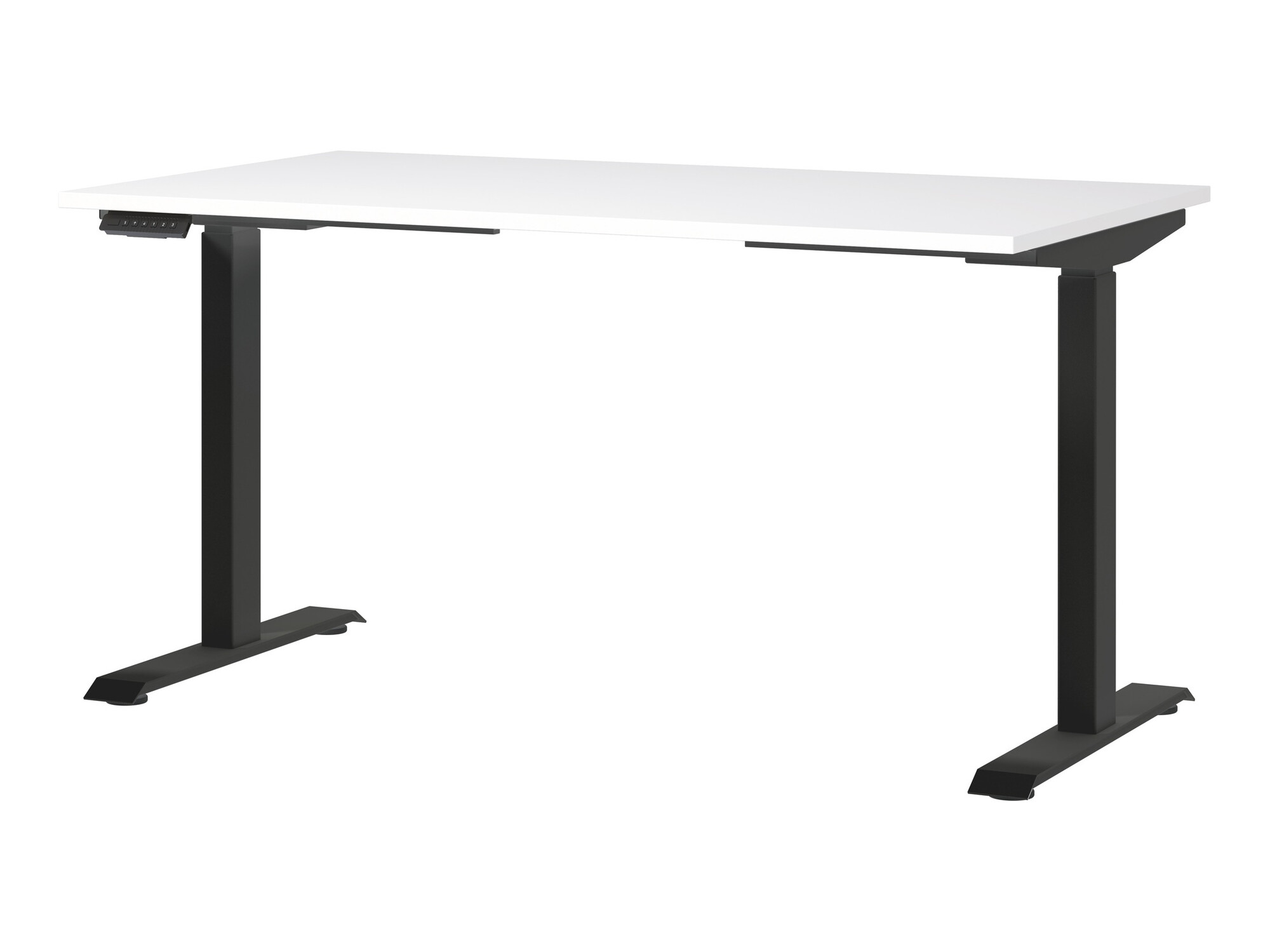 Állítható magasságú íróasztal Sacramento 415 (Fehér + Fekete)