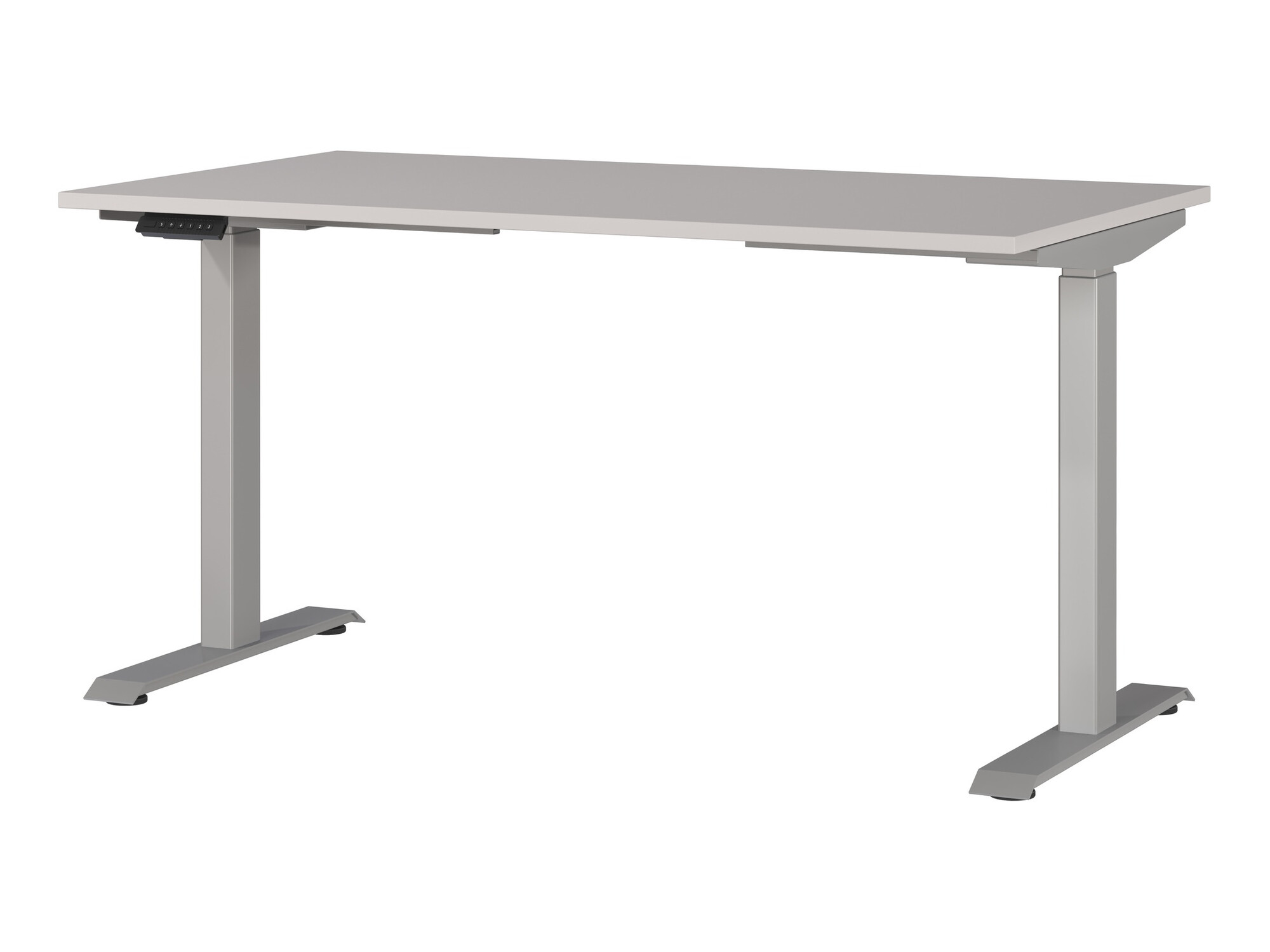 Állítható magasságú íróasztal Sacramento 415 (Szürke + Ezüst)