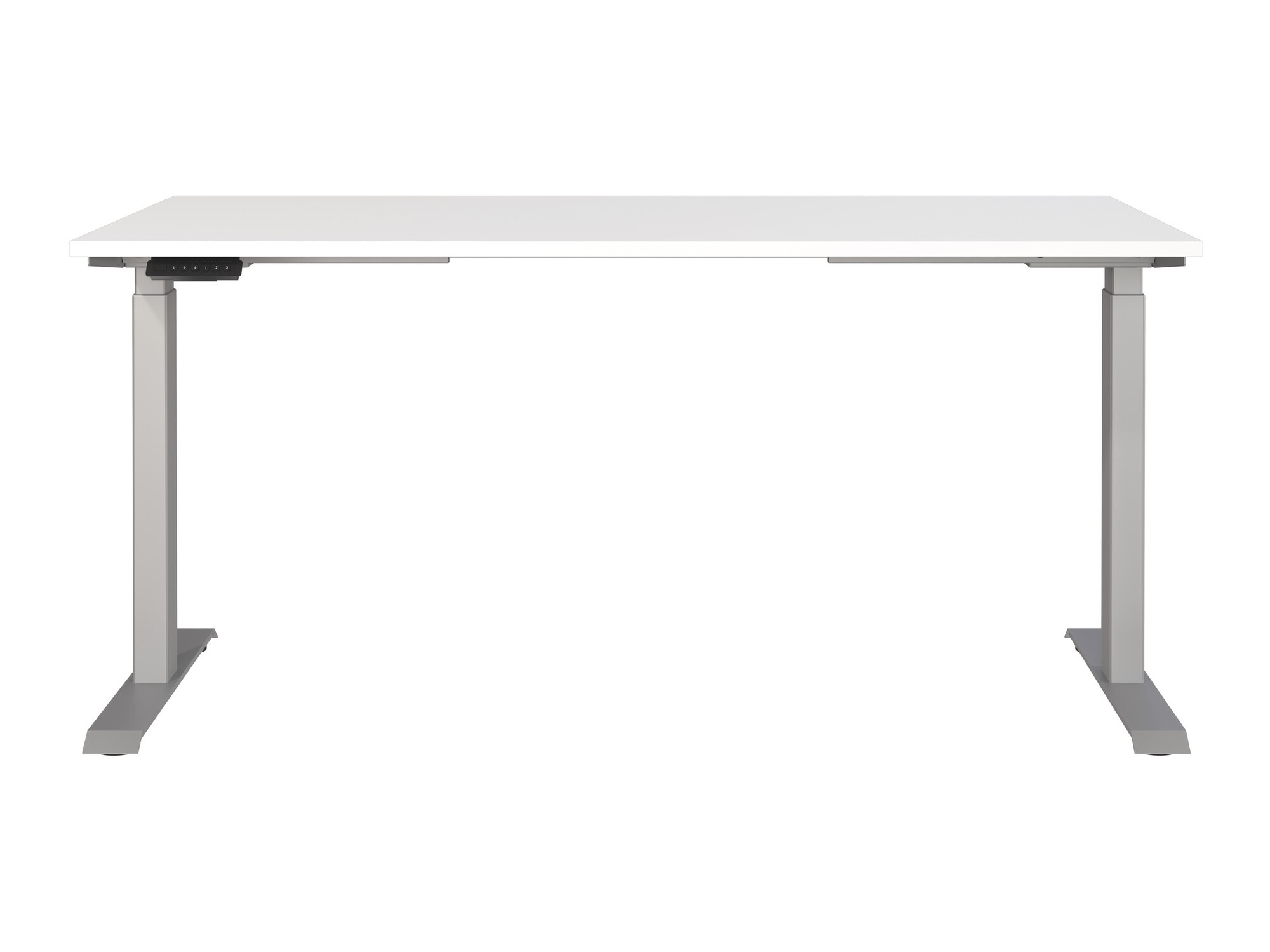 Állítható magasságú íróasztal Sacramento 416 (Fehér + Ezüst)