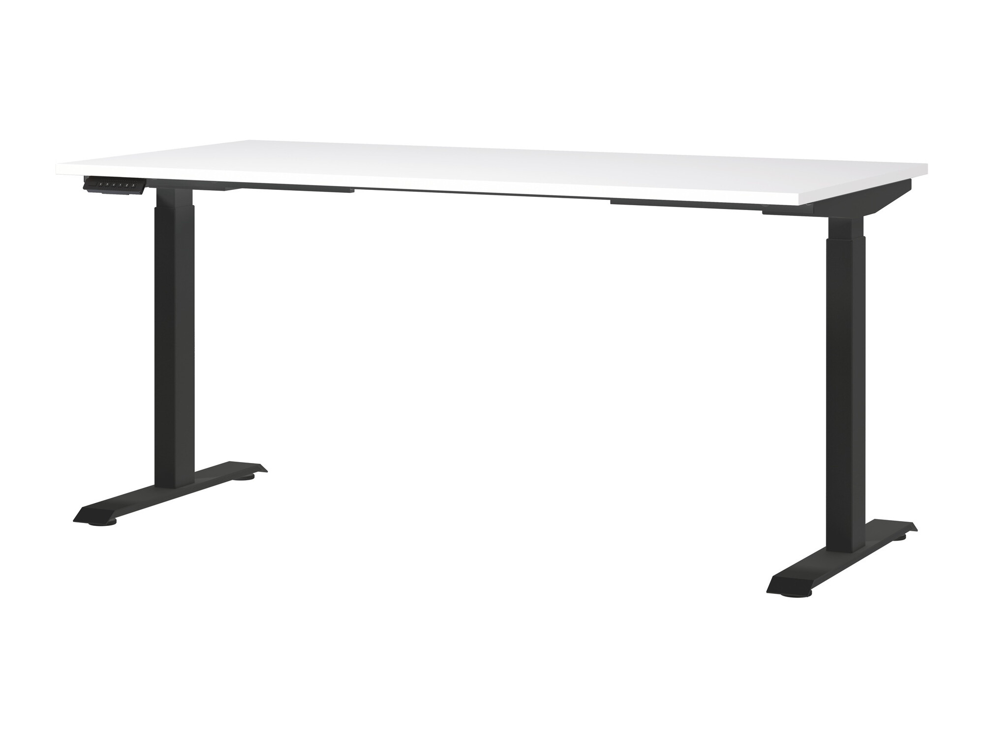Állítható magasságú íróasztal Sacramento 416 (Fehér + Fekete)