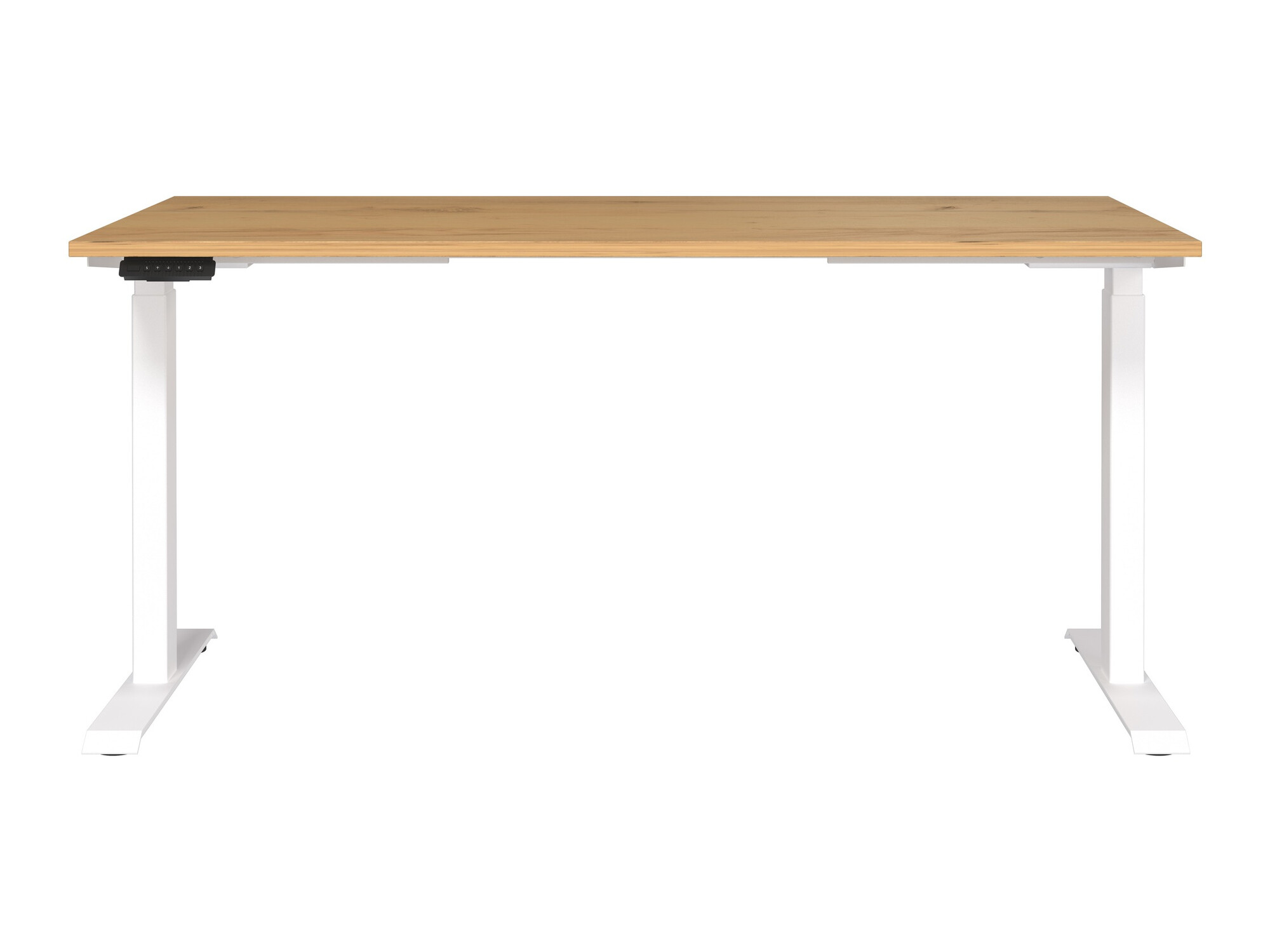 Állítható magasságú íróasztal Sacramento 416 (Navarra tölgy + Fehér)