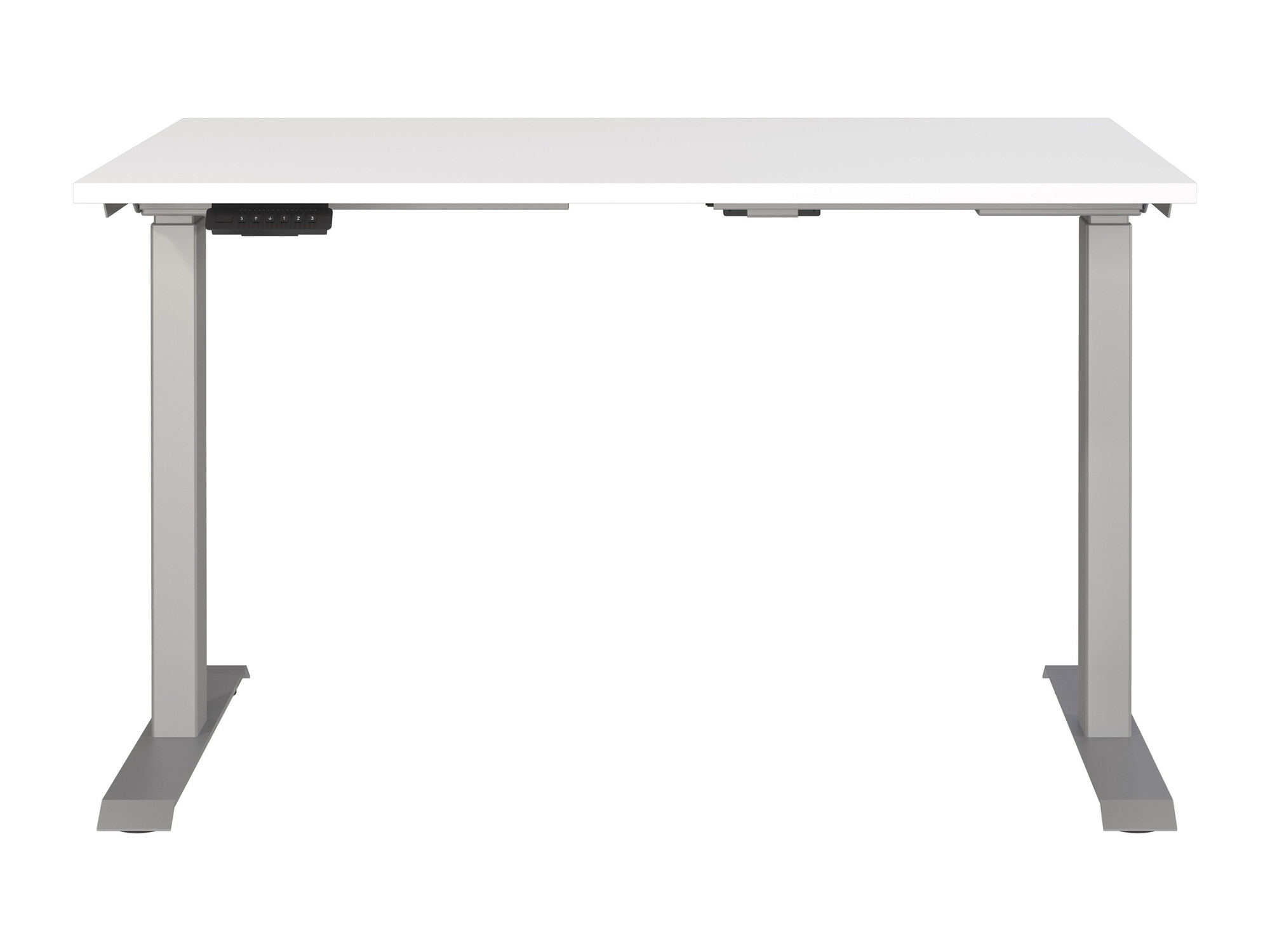 Állítható magasságú íróasztal Sacramento 417 (Fehér + Ezüst)