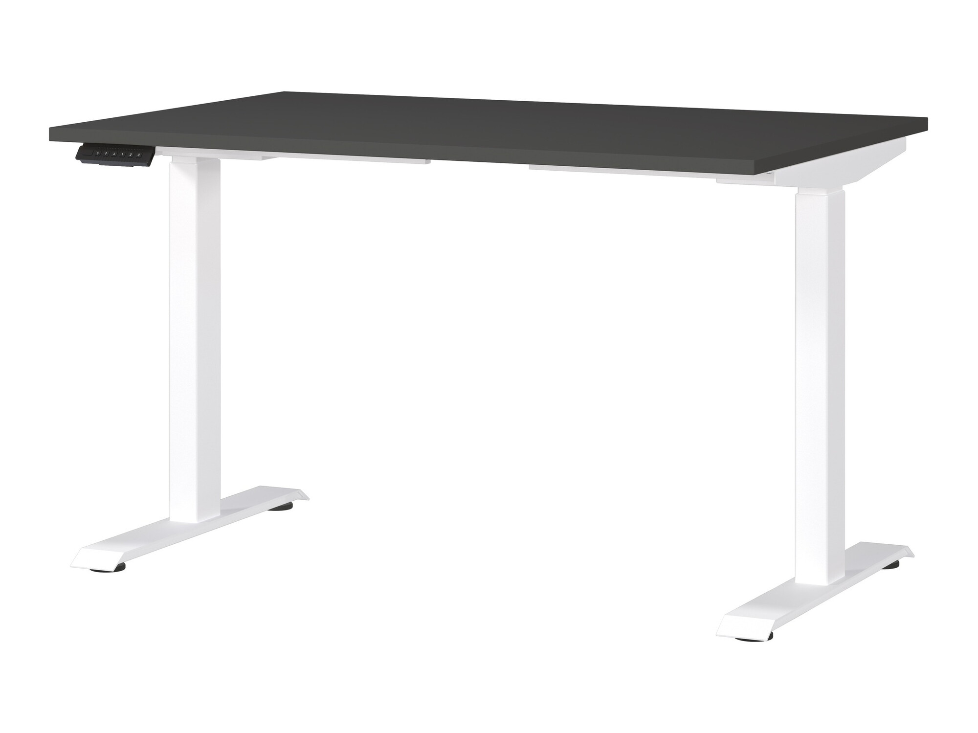 Állítható magasságú íróasztal Sacramento 417 (Grafit + Fehér)