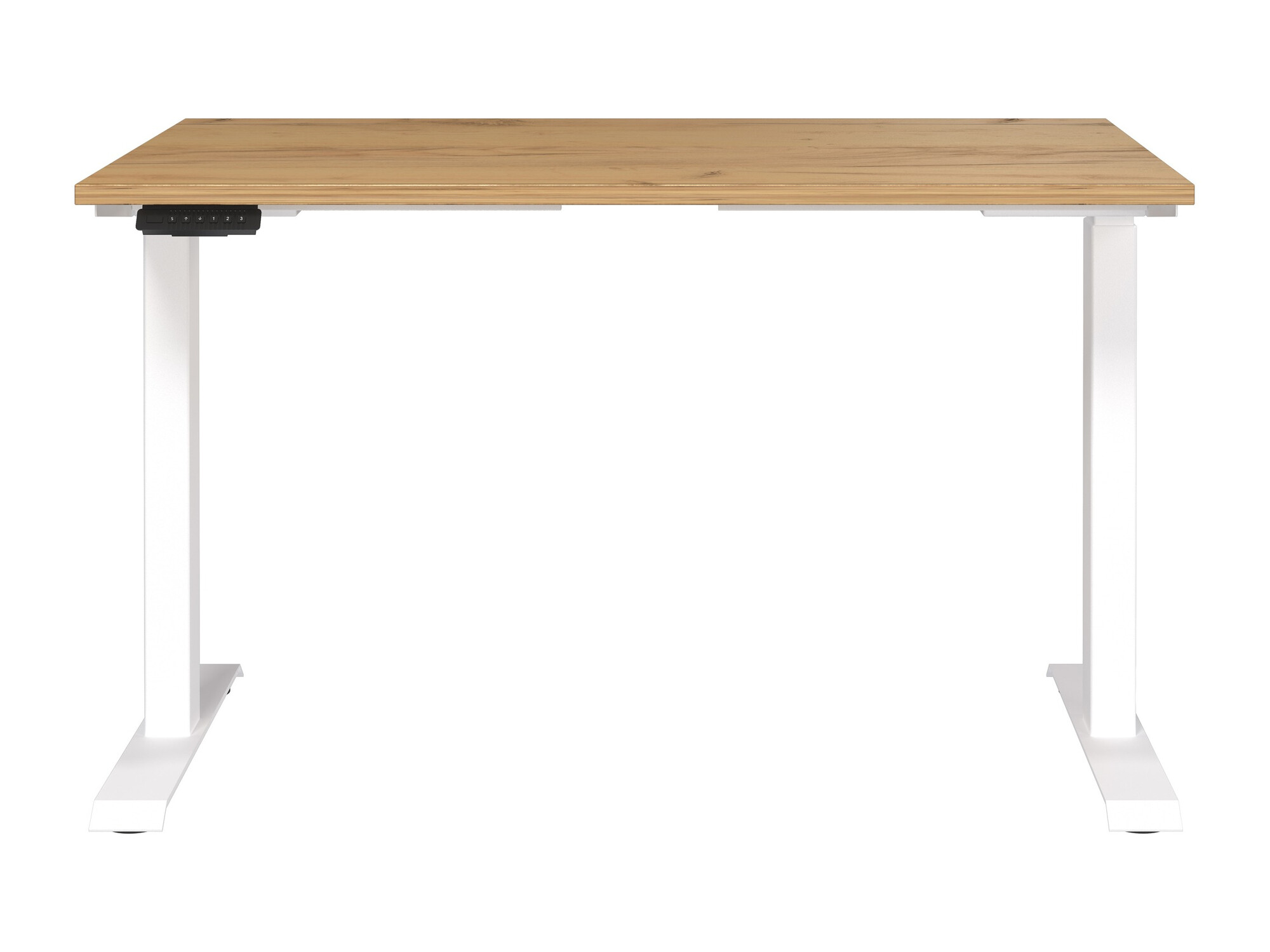Állítható magasságú íróasztal Sacramento 417 (Navarra tölgy + Fehér)