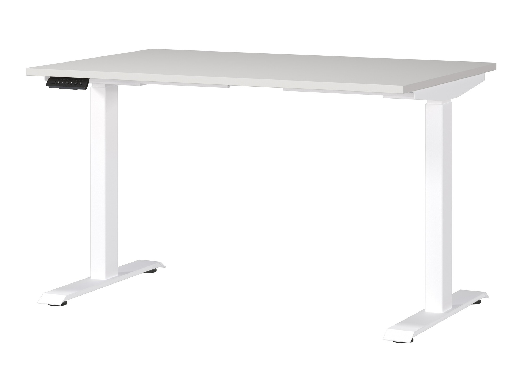 Állítható magasságú íróasztal Sacramento 417 (Világosszürke + Fehér)