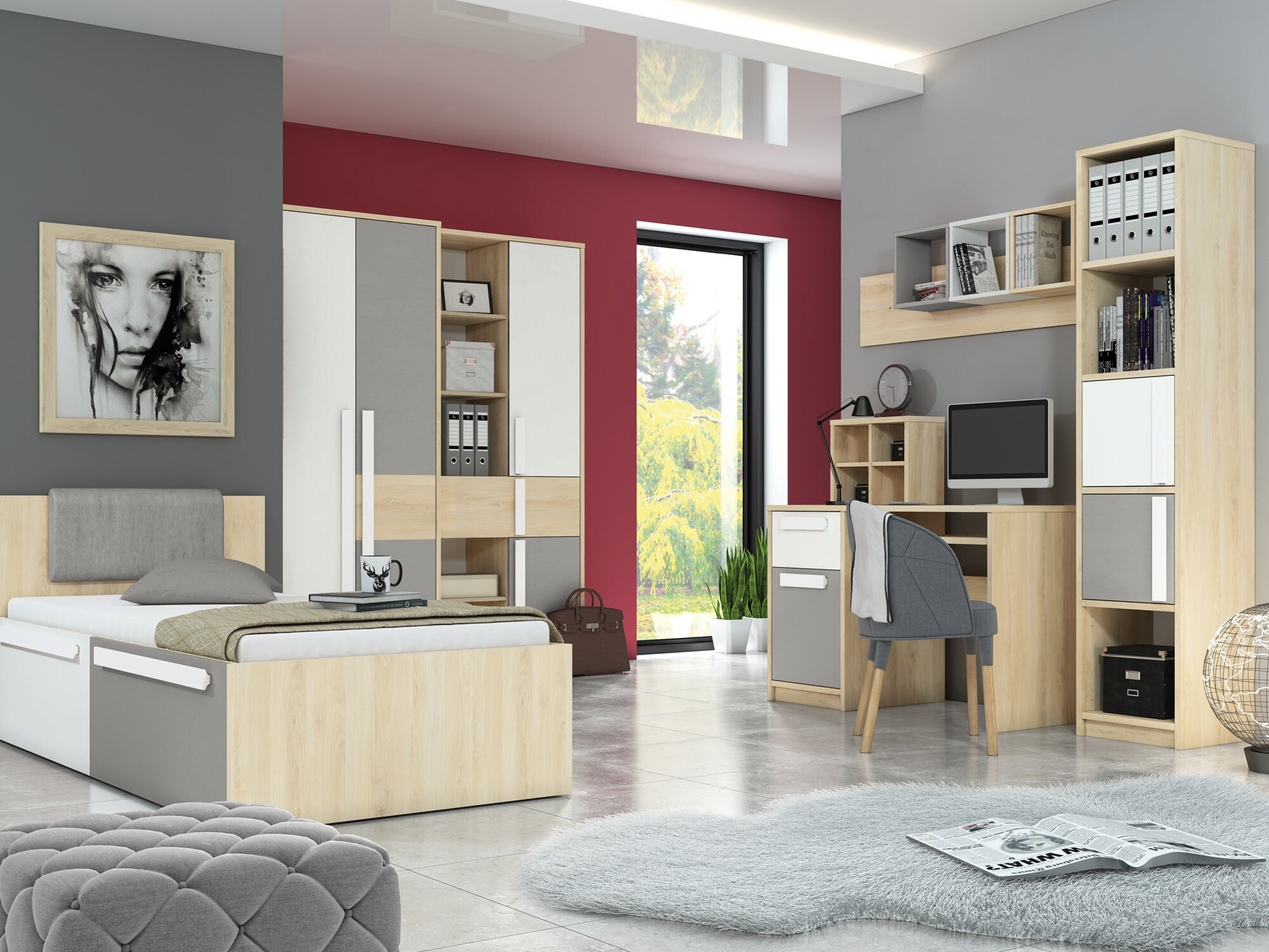 Könyvespolc Tivruve 103