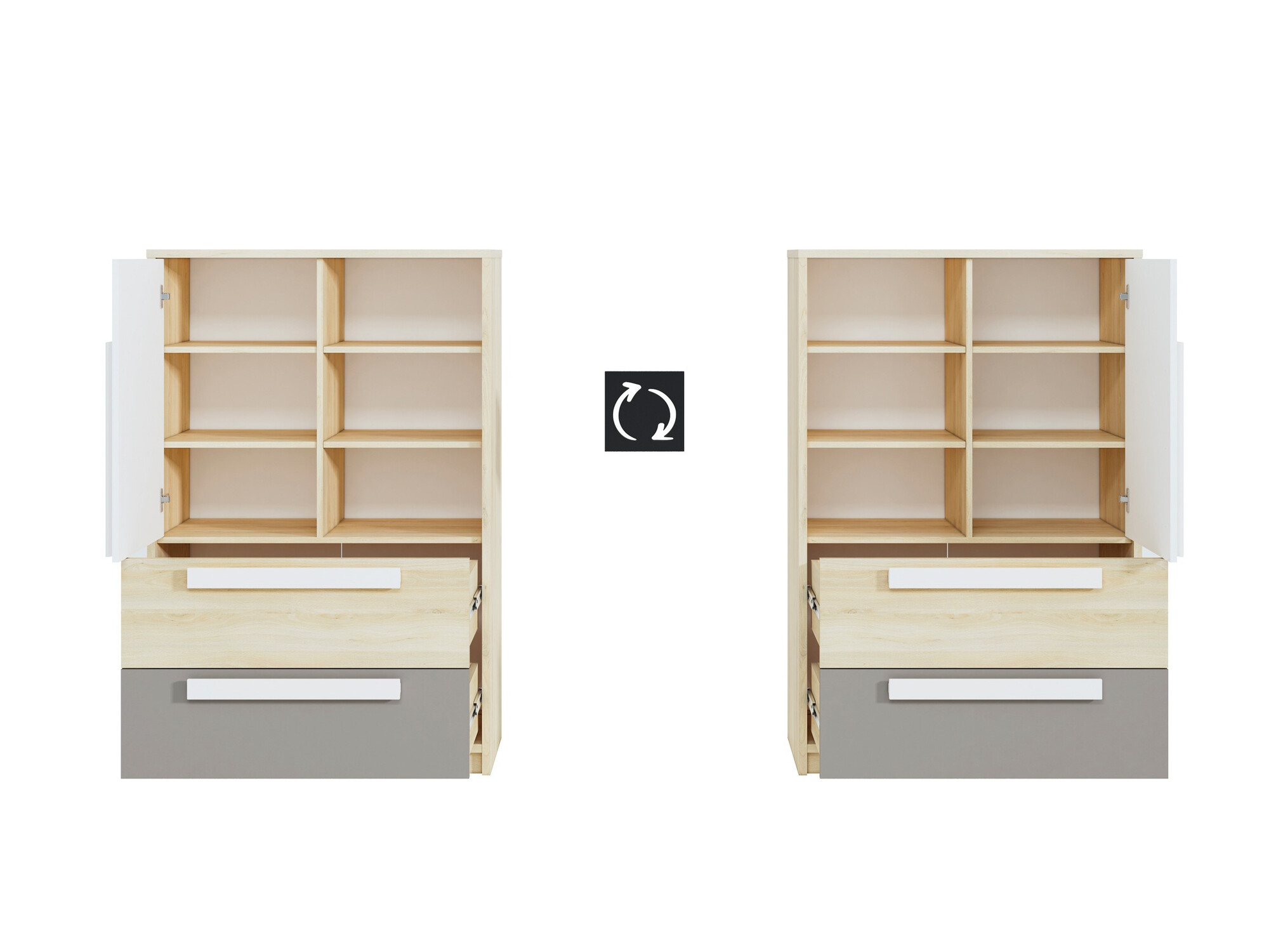 Könyvespolc Tivruve 106