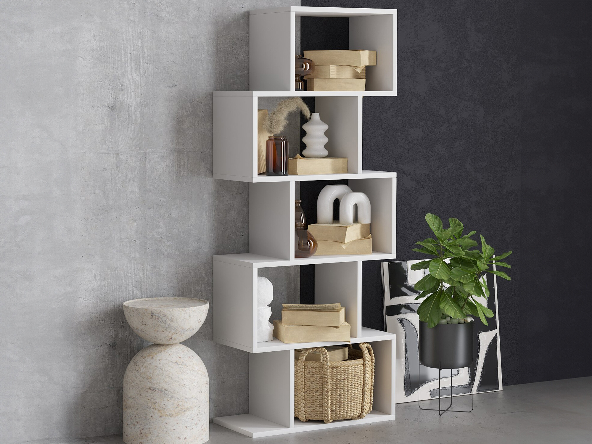 Könyvespolc Kailua 1156