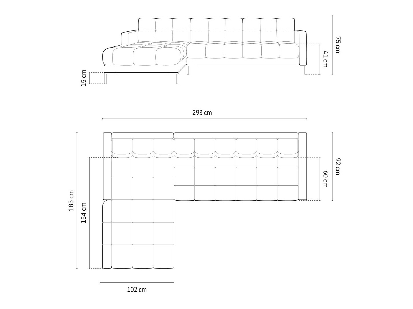Sarokkanapé Lormelo 103 (Balos)