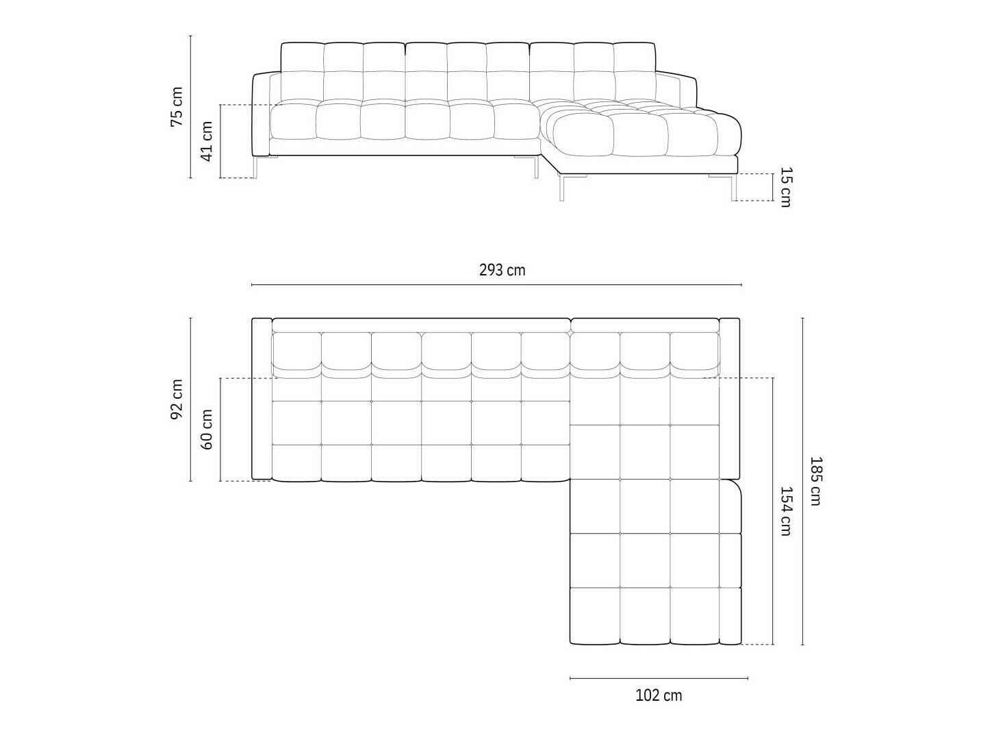 Sarokkanapé Lormelo 103 (Jobbos)