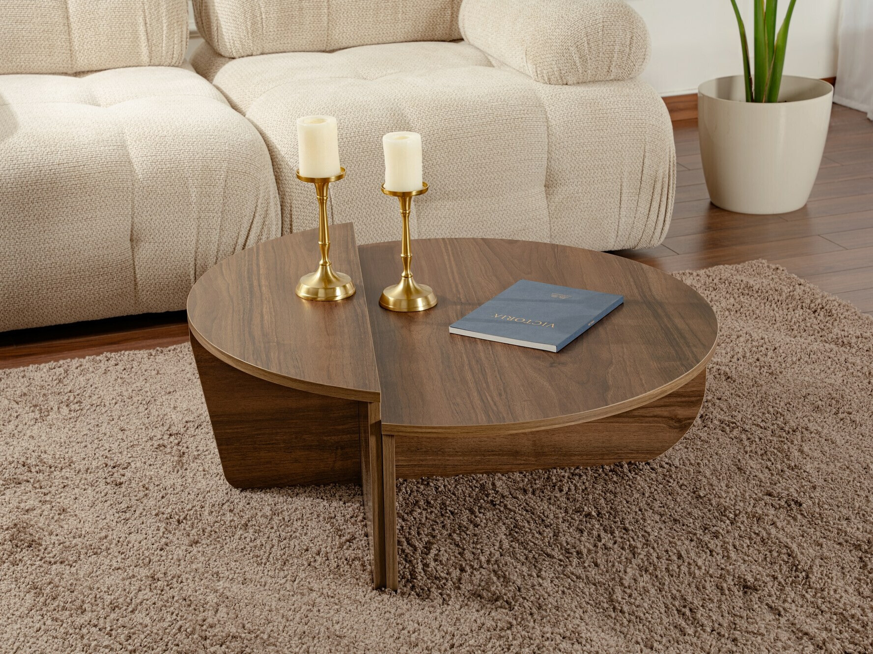 Dohányzóasztal szett Novato 100 (Dió)