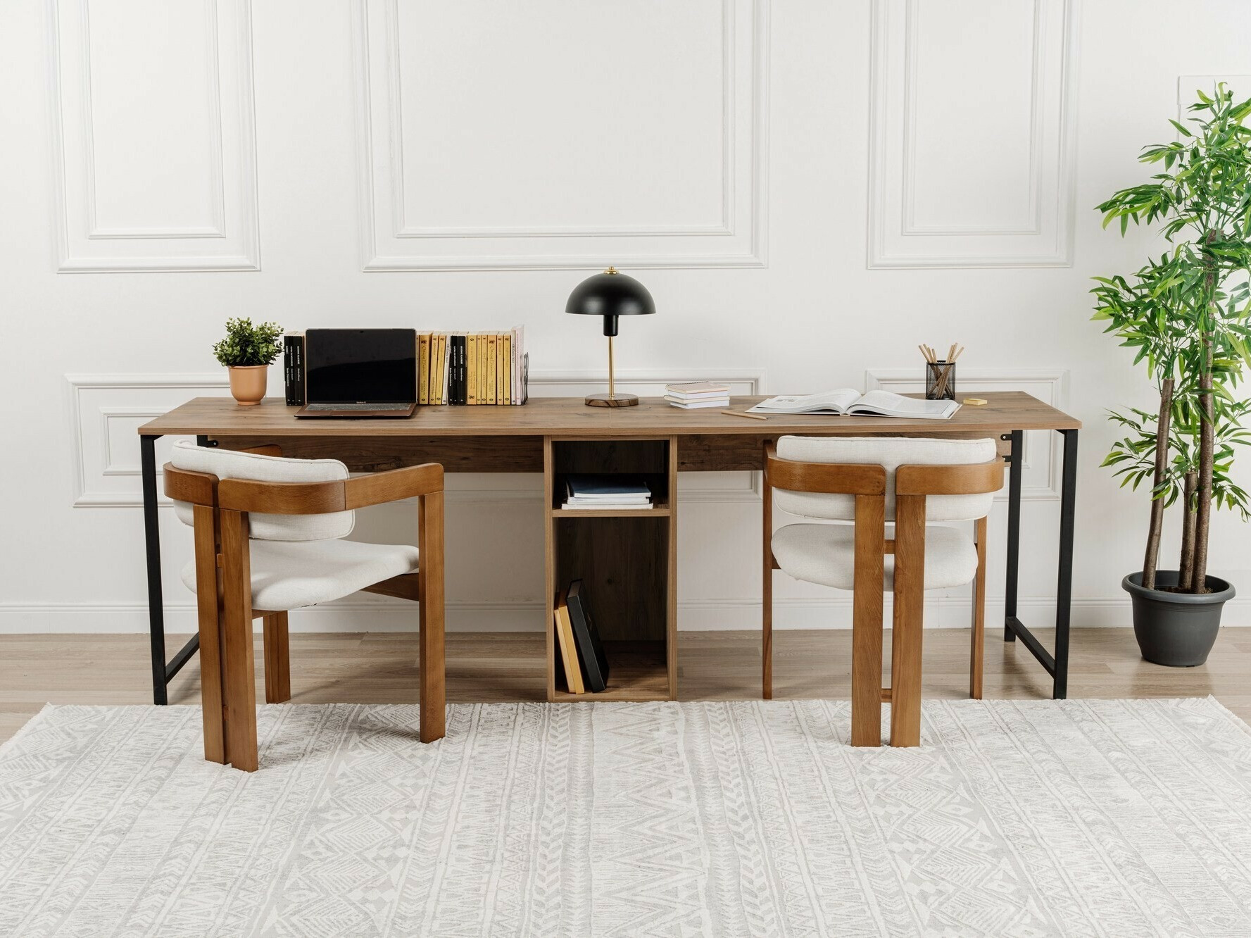 Íróasztal Novato 101 (Fenyő + Fekete)