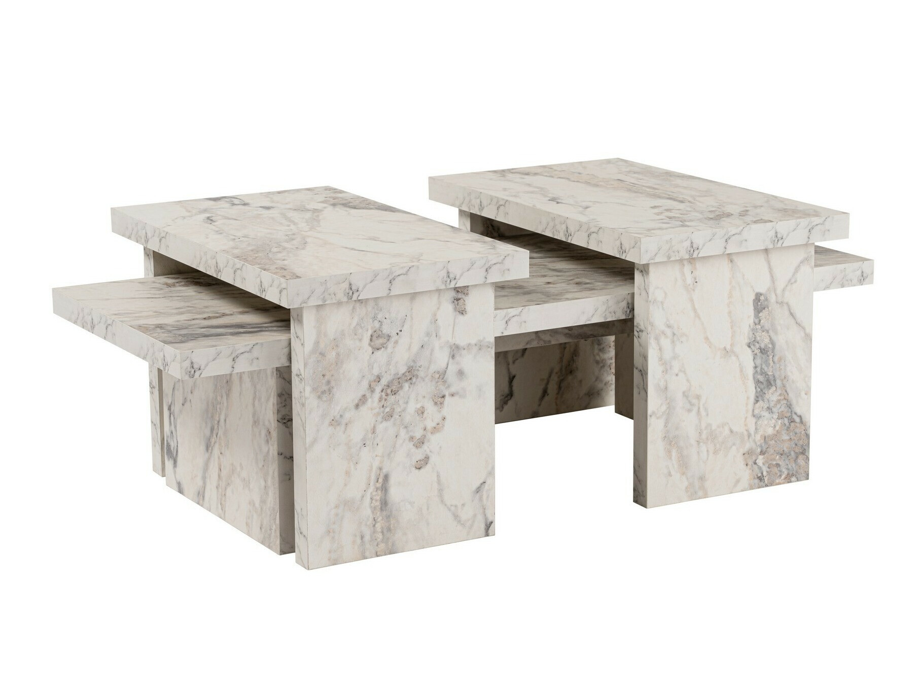 Dohányzóasztal Novato 103 (Fehér márvány)