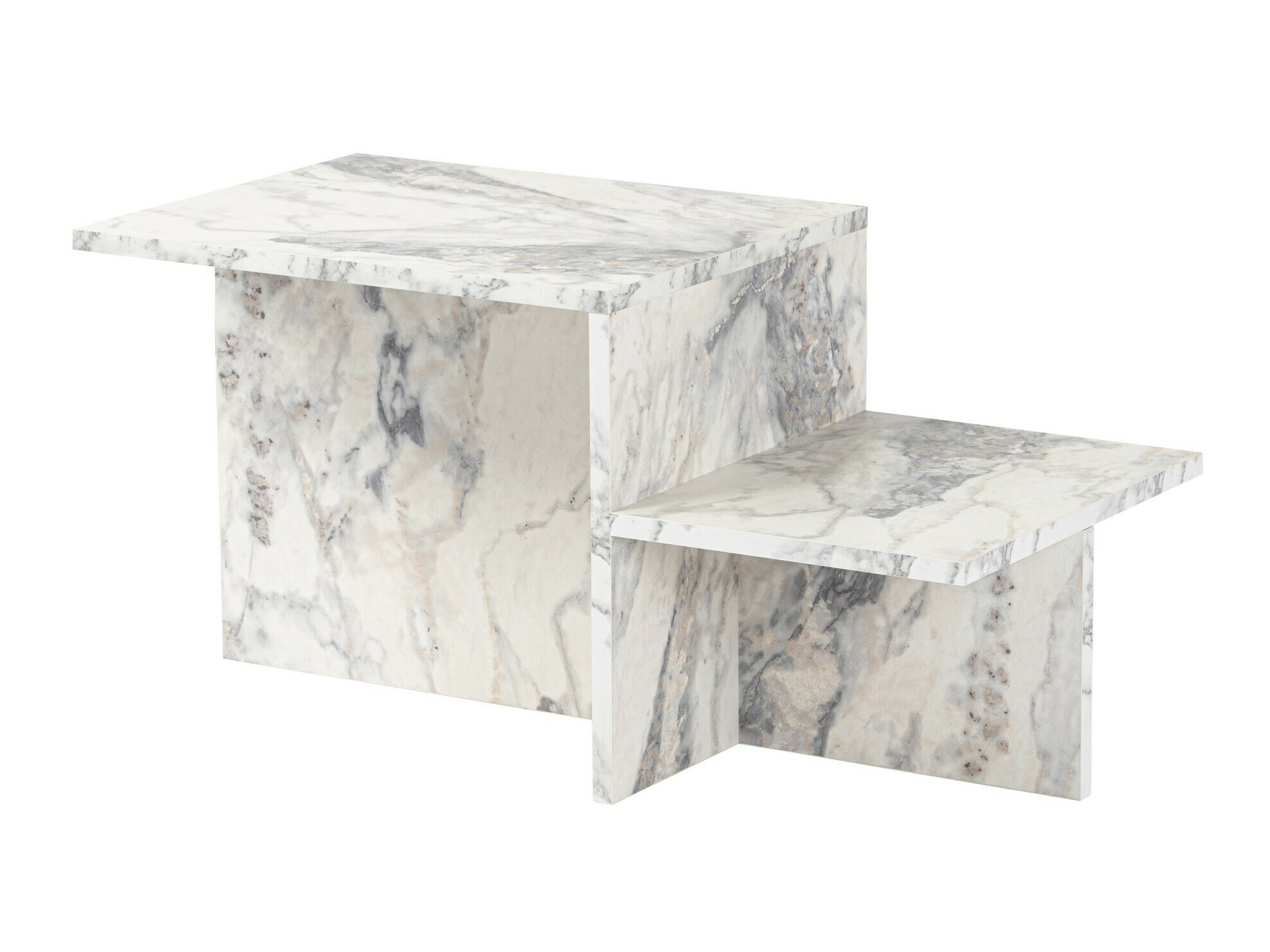 Dohányzóasztal Novato 104 (Fehér márvány)