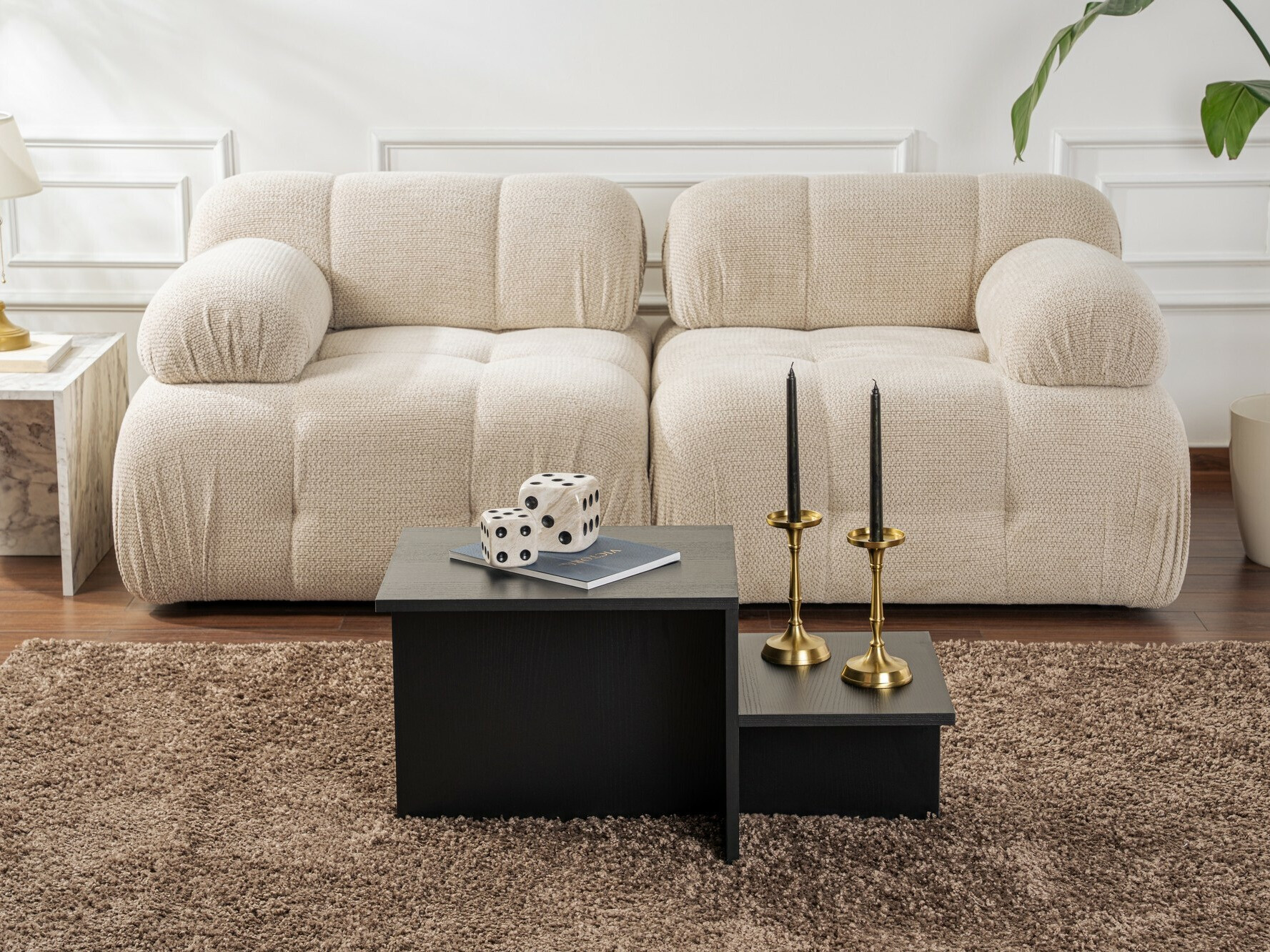 Dohányzóasztal Novato 104 (Fekete)