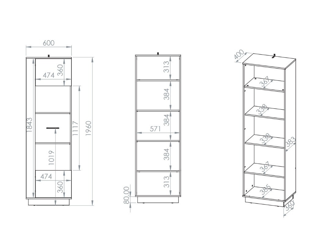 Könyvespolc Remenoe 108 (Nem)