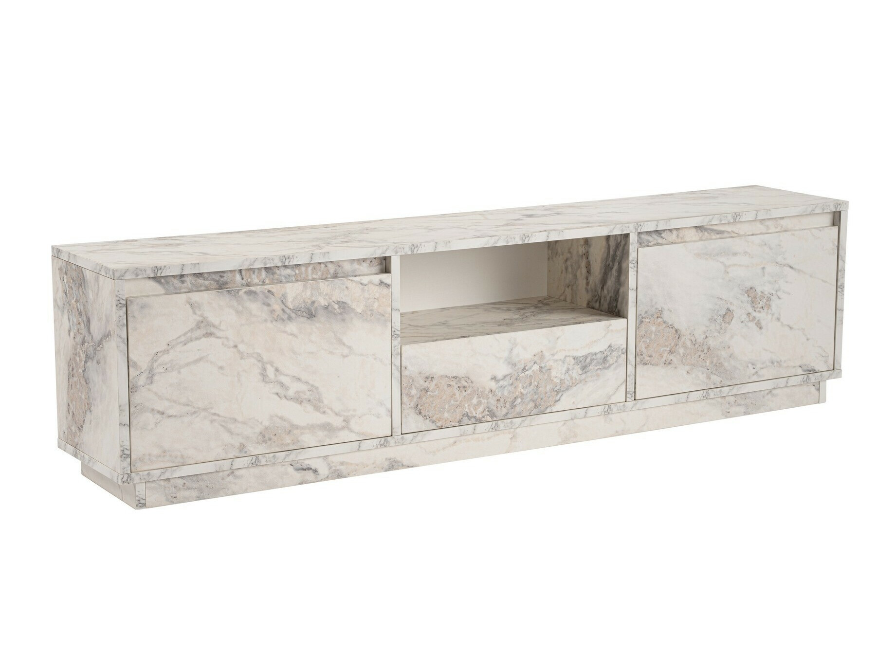 TV-állvány Novato 106 (Fehér márvány)