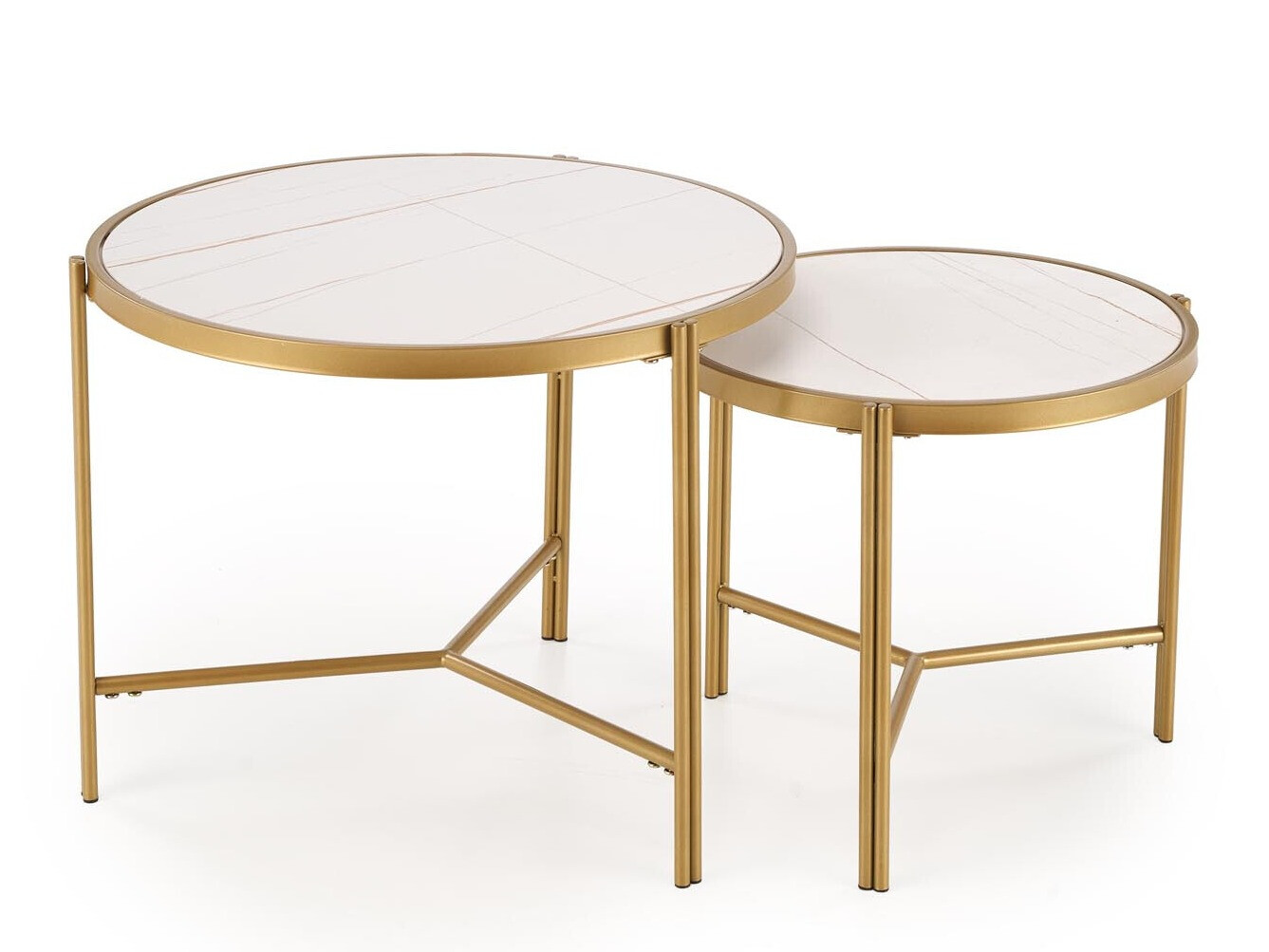 Dohányzóasztal szett Houston 1867 (Fehér márvány)